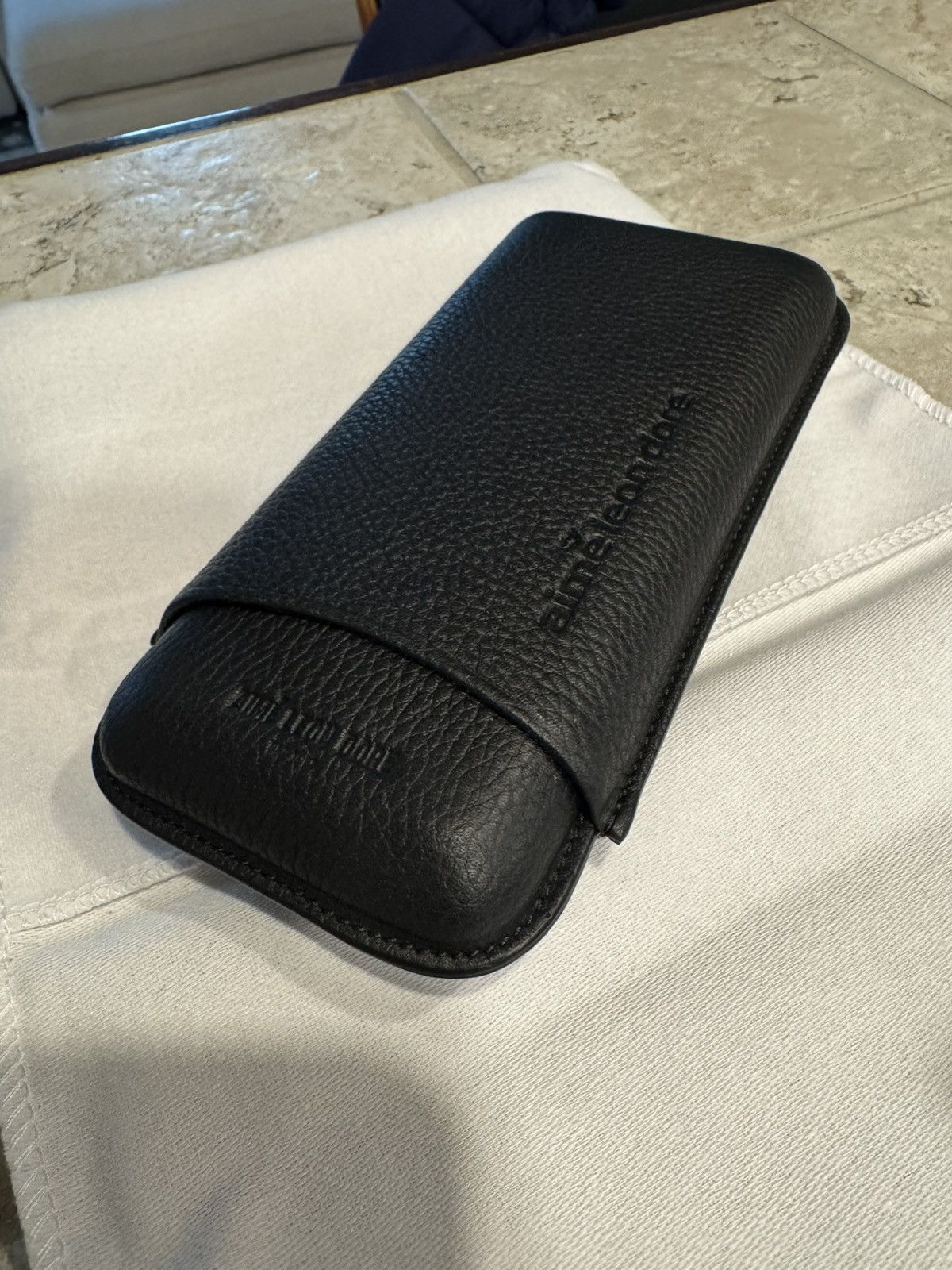 Aime Leon Dore ALD Golf Leather Cigar Case, Black Size ONE SIZE - 6 Thumbnail