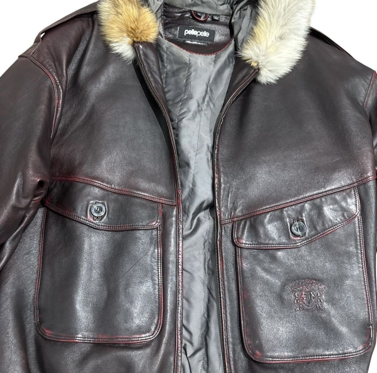Pelle Pelle Rare Faux Fur 1 of 2 Pelle pelle leather jacket Size US XL / EU 56 / 4 - 3 Thumbnail