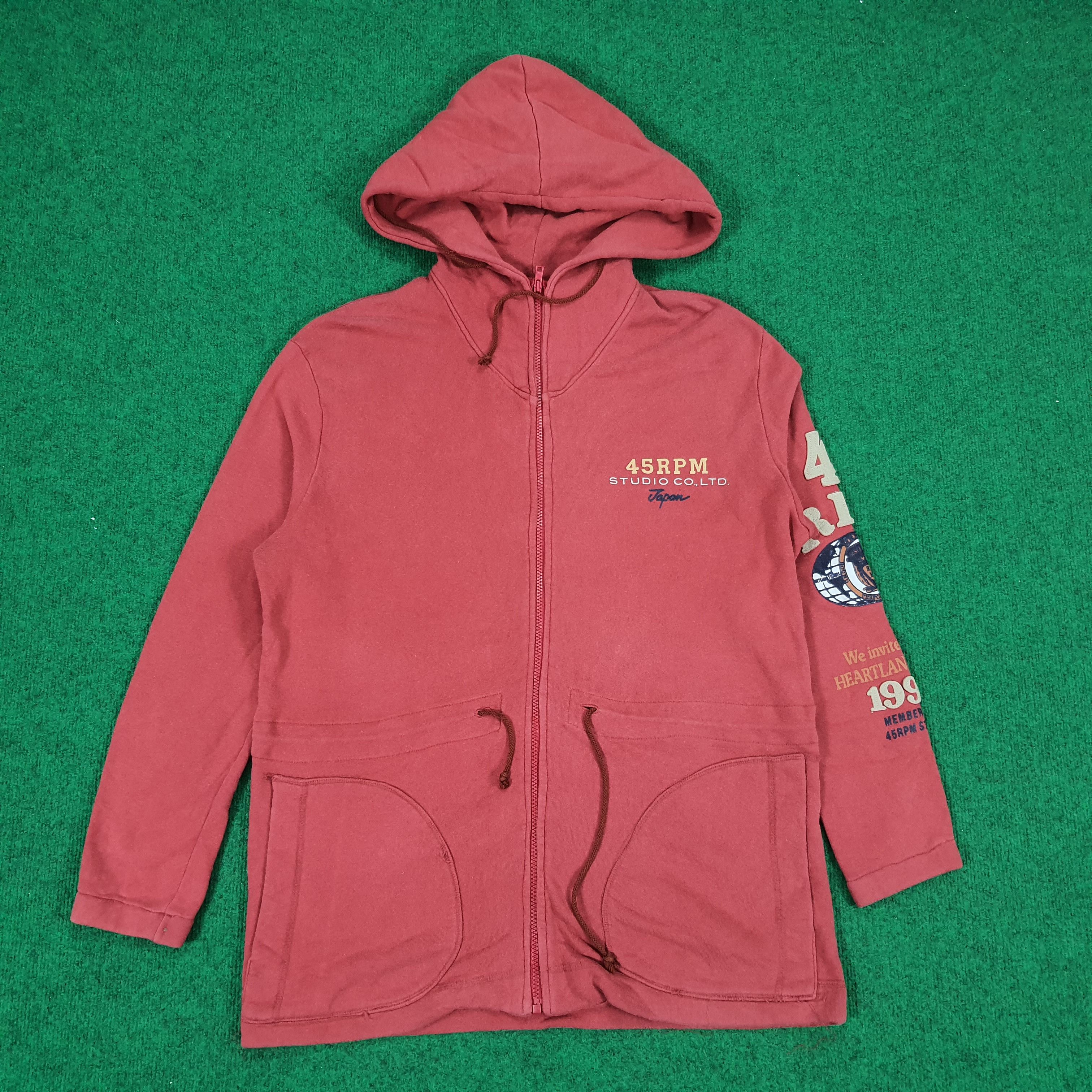 45rpm × Japanese Brand Vintage 45rpm Studio Special Issued Zipper Hoodies Size US M / EU 48-50 / 2 - 1 Thumbnail