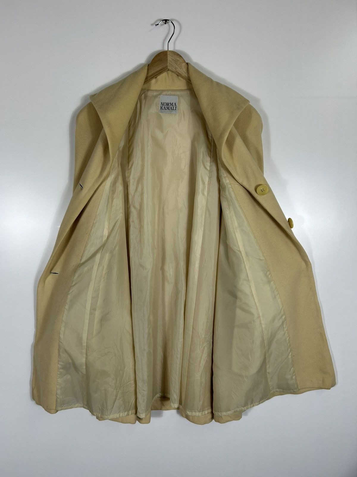 Designer × Norma Kamali × Vintage 🔥Norma Kamali Button Waterfall Collar Coat Jacket Size M / US 6-8 / IT 42-44 - 8 Thumbnail