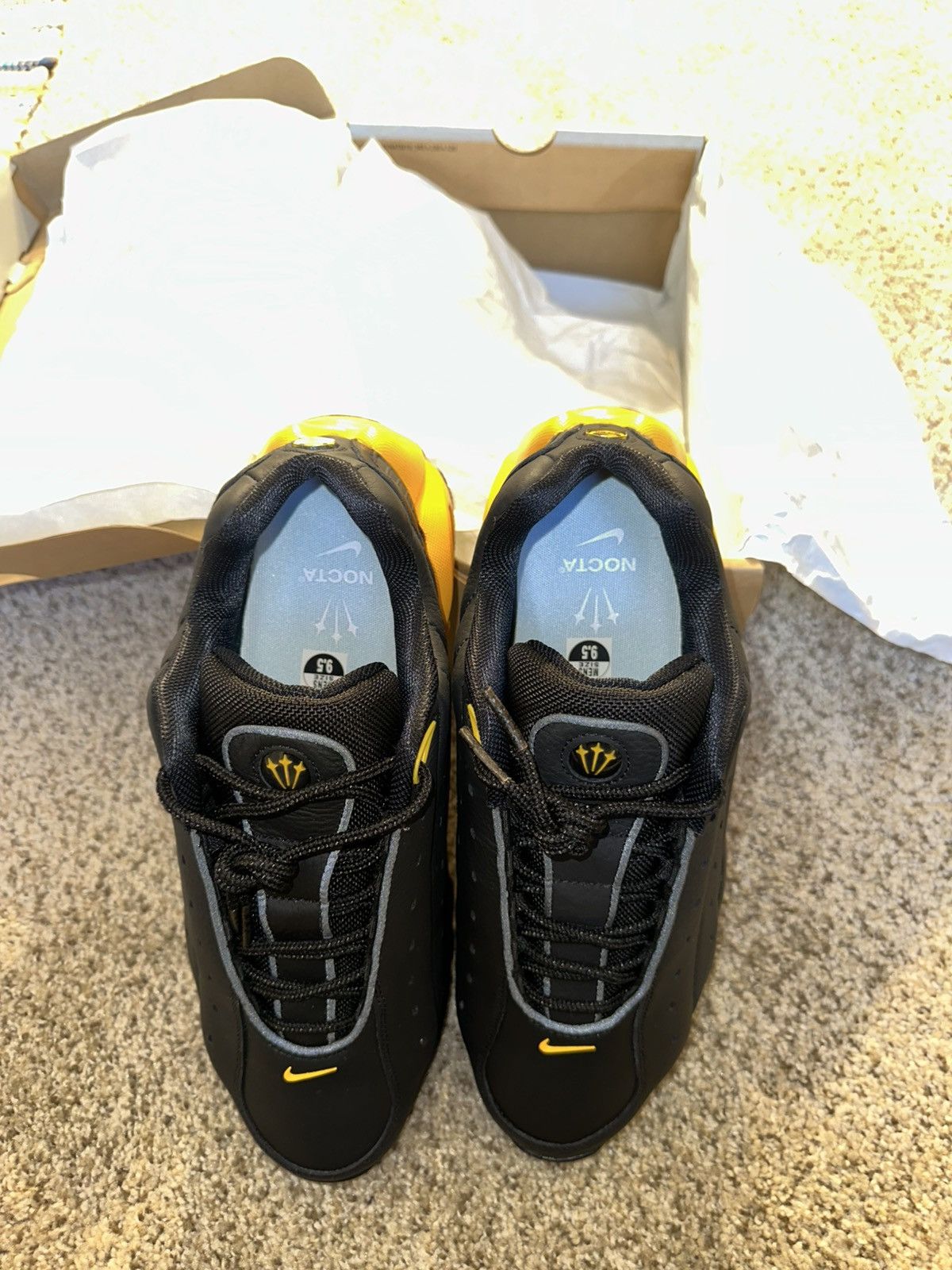 Drake × Nike × October's Very Own Drake x Nike x Nocta “Hot Stop” (Black / University Gold) Size US 9.5 / EU 42-43 - 5 Thumbnail