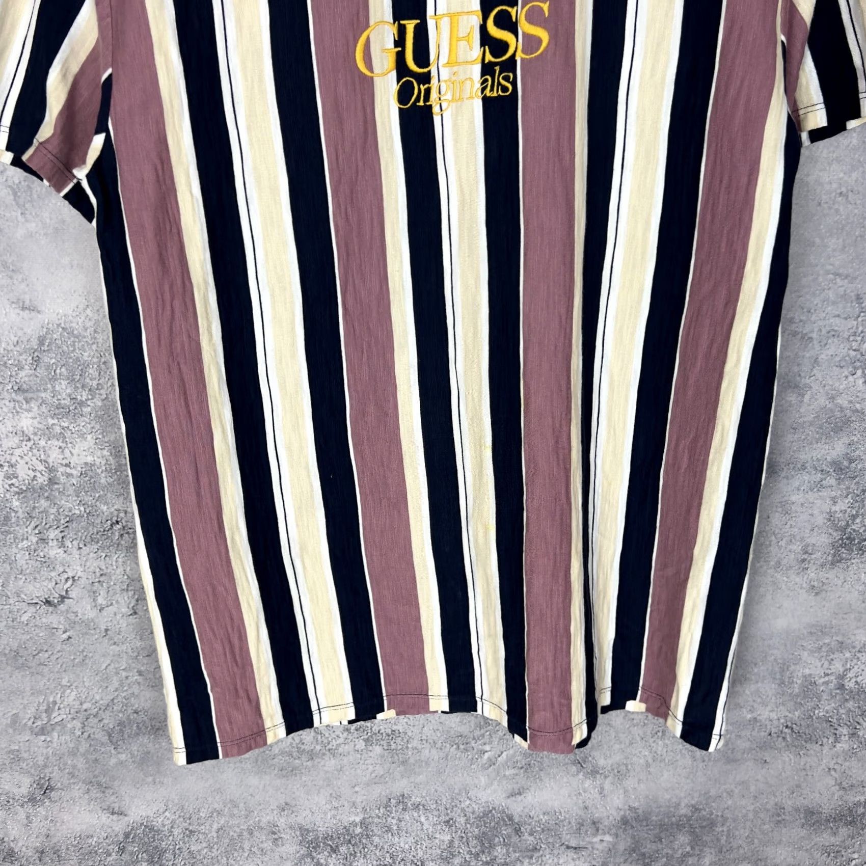 Guess GUESS Men’s Striped T-Shirt Cotton Multicolor Size S Size US S / EU 44-46 / 1 - 3 Thumbnail