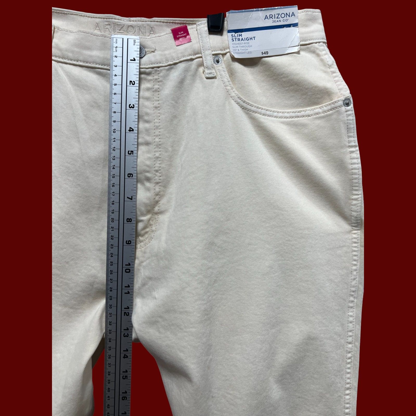 Arizona Jean Co. Arizona - Women's Highest-Rise Slim Through Hip & Thigh- Str Size 38" / US 16 / IT 52 - 5 Thumbnail