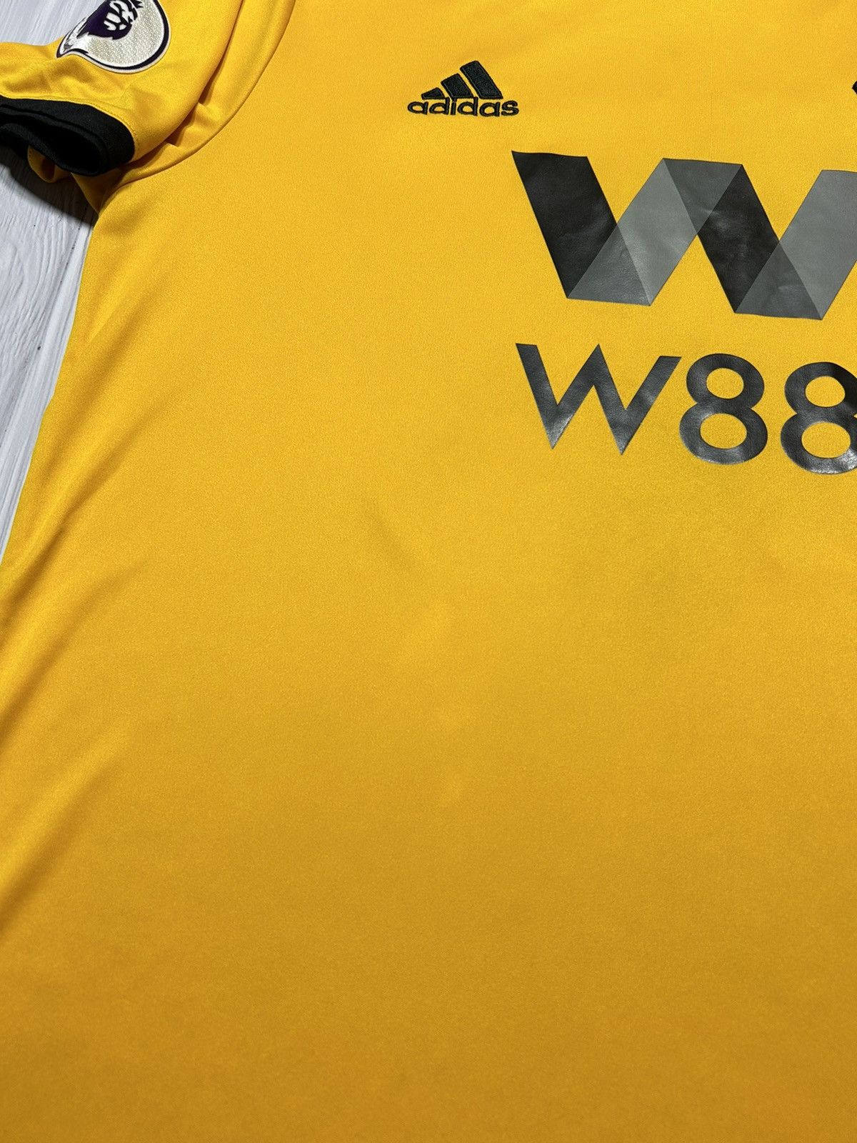 Adidas 7 WOOKIE Wolverhampton 2018/19 Adidas Soccer Jersey Size L Size US L / EU 52-54 / 3 - 6 Thumbnail