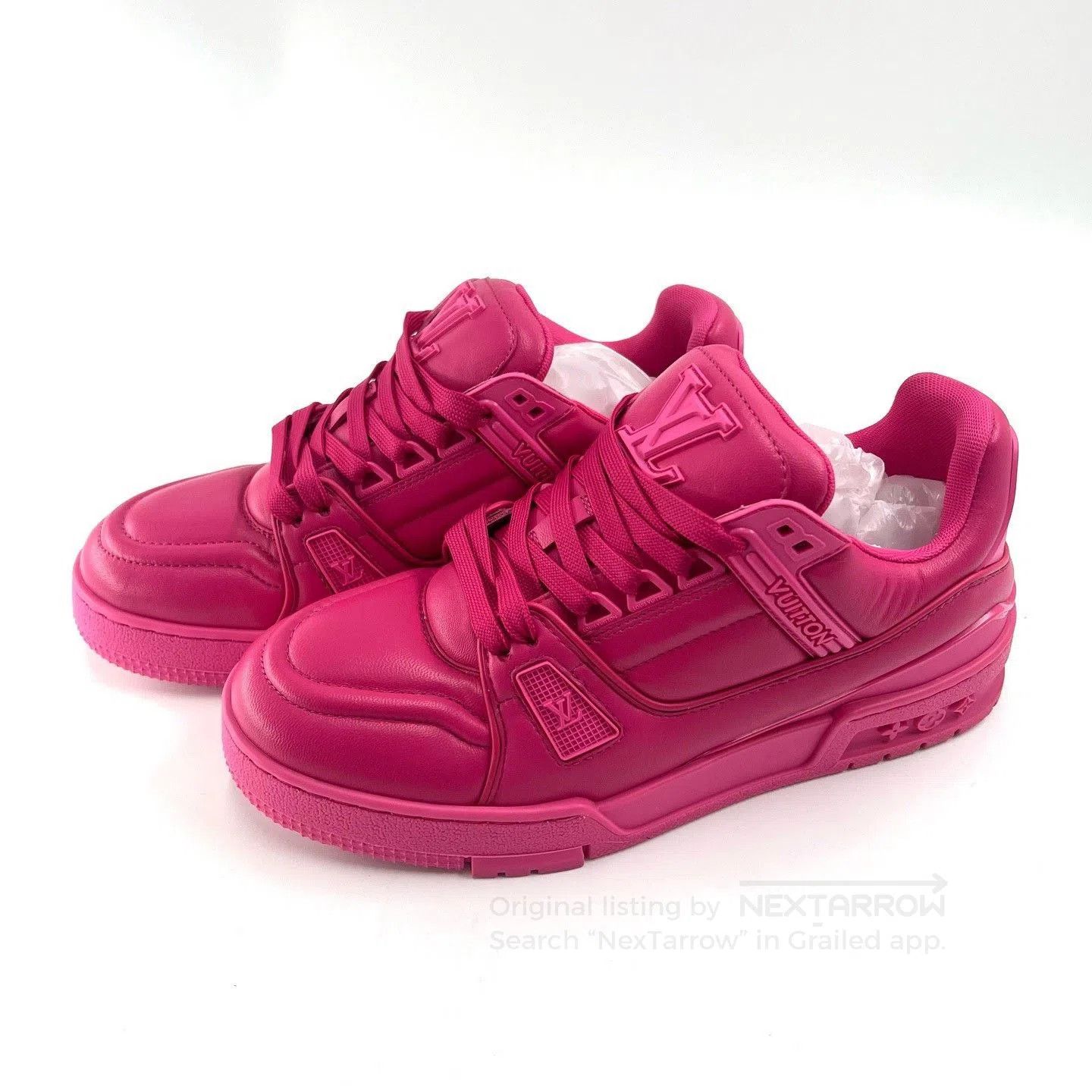 Louis Vuitton Louis Vuitton Trainer Pink Size 37. Size US 6 / IT 36 - 1 Thumbnail