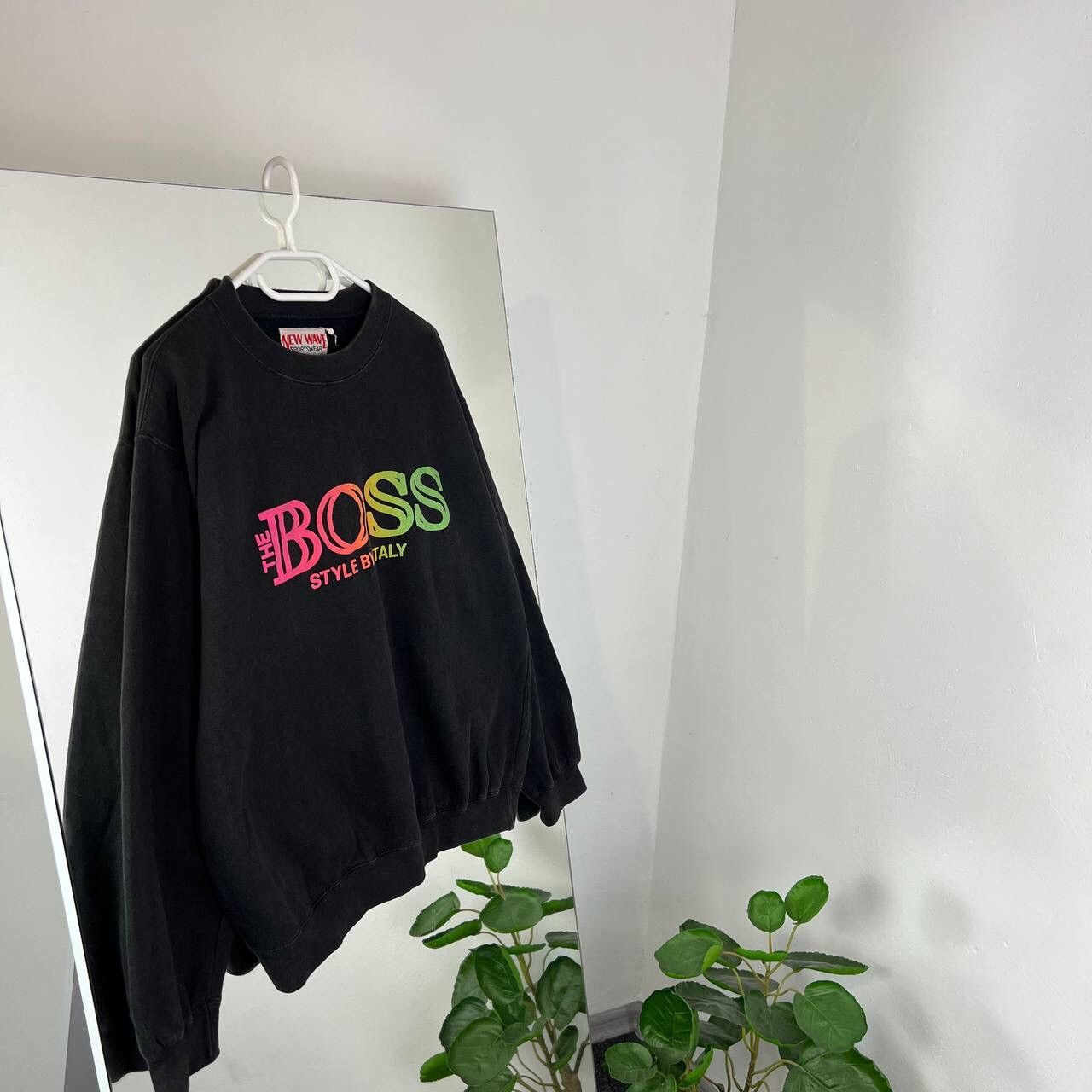 Hugo Boss Crazy The Boss New Wave Boxy Fit Sweatshirt Y2K Skate Baggy Size US M / EU 48-50 / 2 - 1 Thumbnail