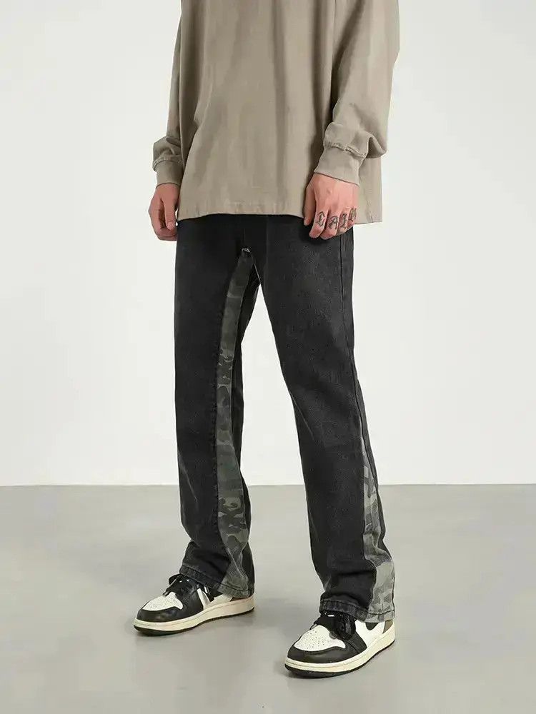 Japanese Brand × Jean Retro slim fit patchwork flared jeans Size US 32 / EU 48 - 2 Thumbnail