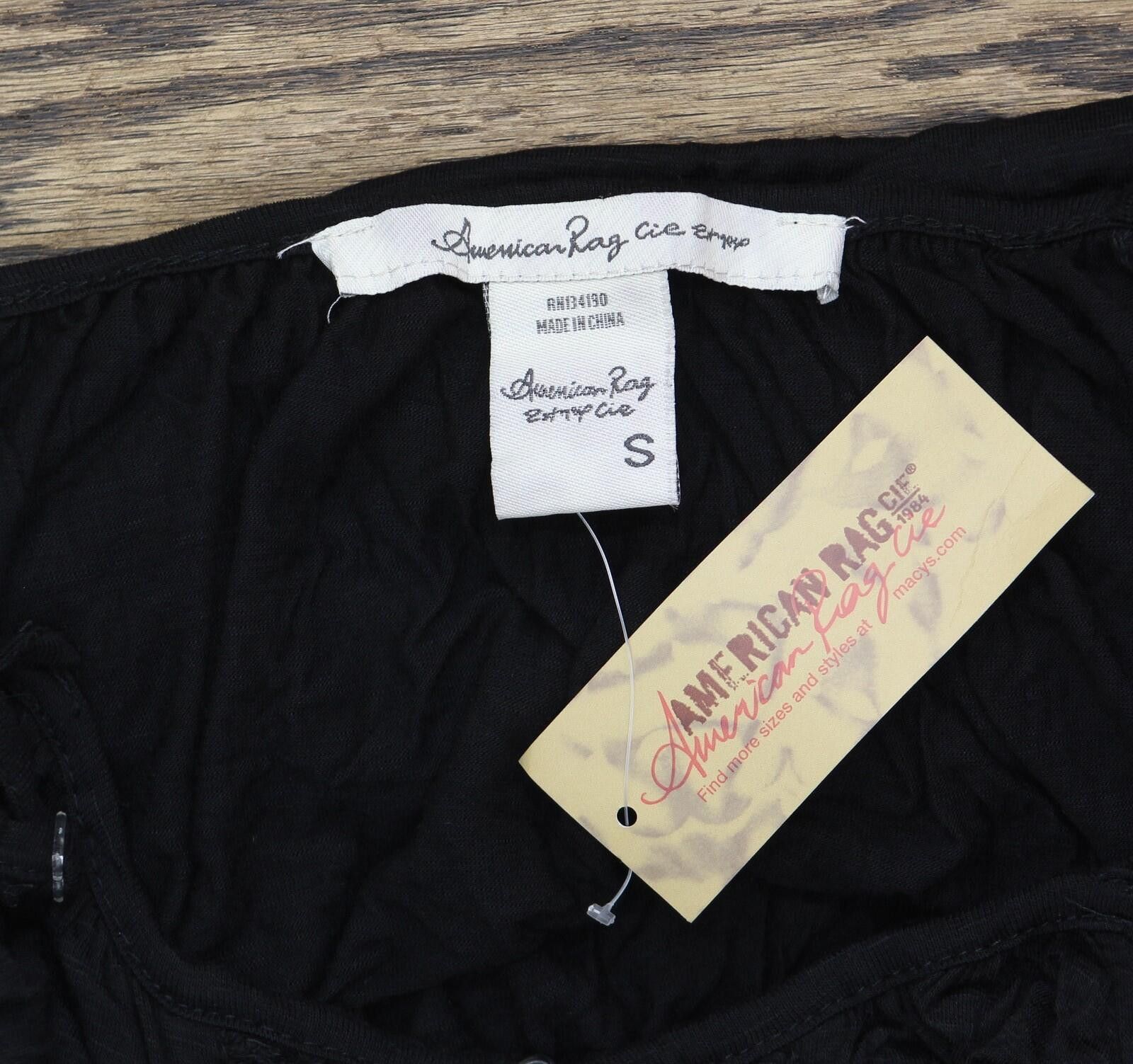 American Rag Nwt American Rag Juniors Blouse Shirt Top Classic Black S Size S / US 4 / IT 40 - 4 Thumbnail