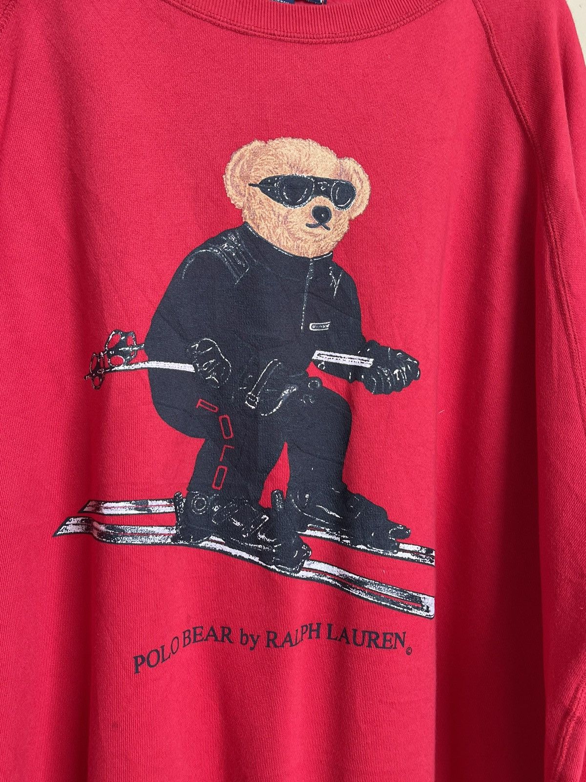 Polo Ralph Lauren Vintage Polo Bear Ski Ralph Lauren Sweatshirt Size US L / EU 52-54 / 3 - 3 Thumbnail
