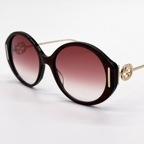 Gucci NEW GUCCI SUNGLASSES GG1202S 004 GOLD/BLACK WOMEN EYEWEA Size ONE SIZE - 5 Thumbnail