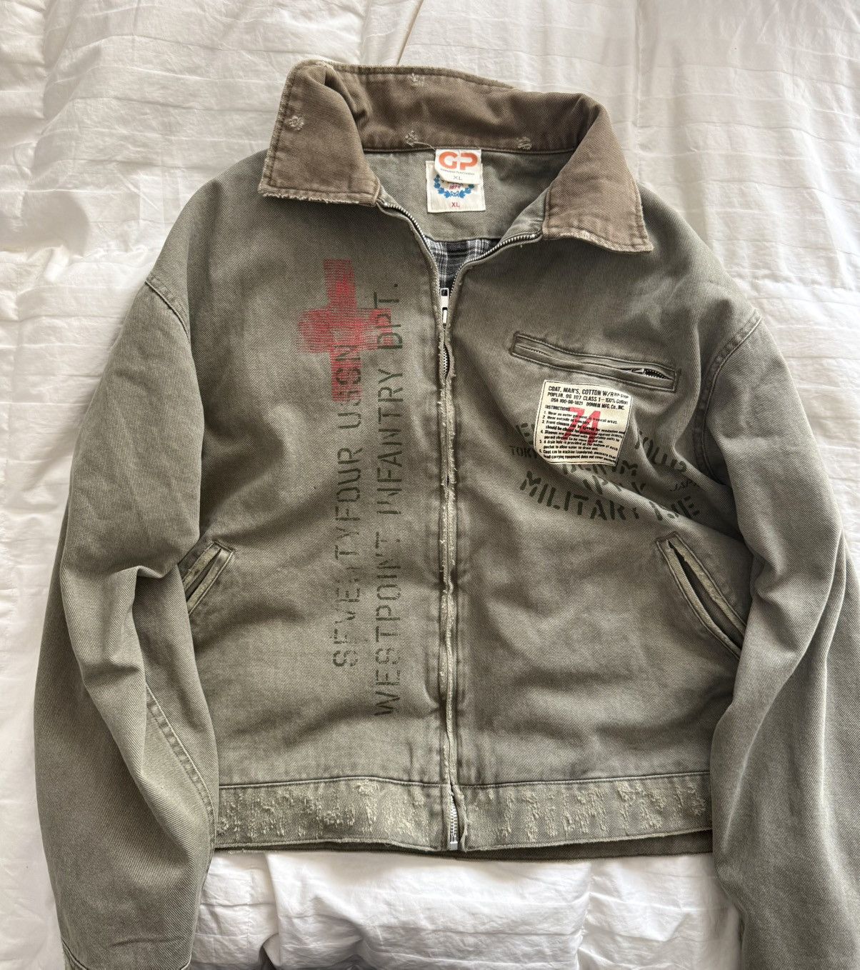 74 Is War Seventfouriswar Military Jacket Size US XL / EU 56 / 4 - 1 Thumbnail