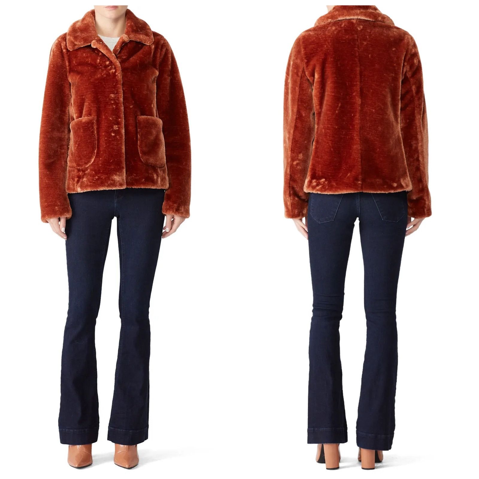 Rebecca Taylor Rebecca Taylor La Vie Spice Faux Fur Jacket Grailed