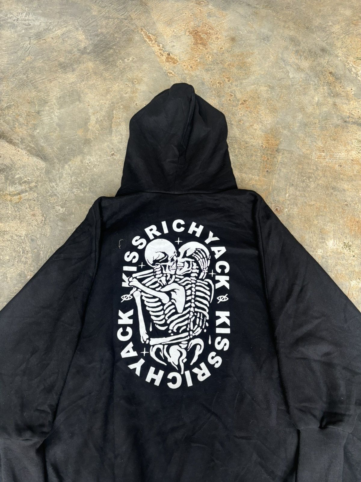 Hysteric Glamour × Japanese Brand Y2k Over size Hoodie Kryclothing Kiss Richyack Size ONE SIZE - 5 Thumbnail