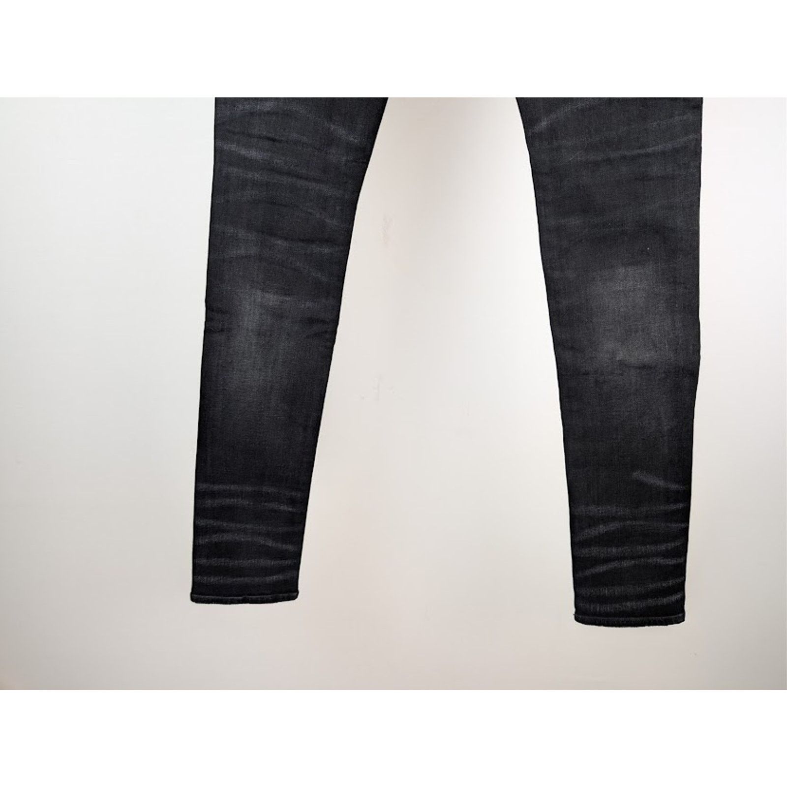 Amiri o1rshd1 Vintage Bandana Artpatch Skinny Denim Jeans Black Size US 36 / EU 52 - 14 Thumbnail