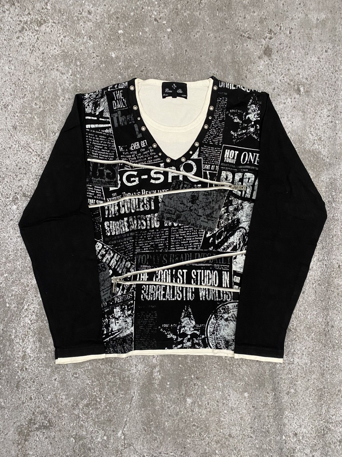 If Six Was Nine Berning Sho zipper punk tee Size US M / EU 48-50 / 2 - 1 Thumbnail