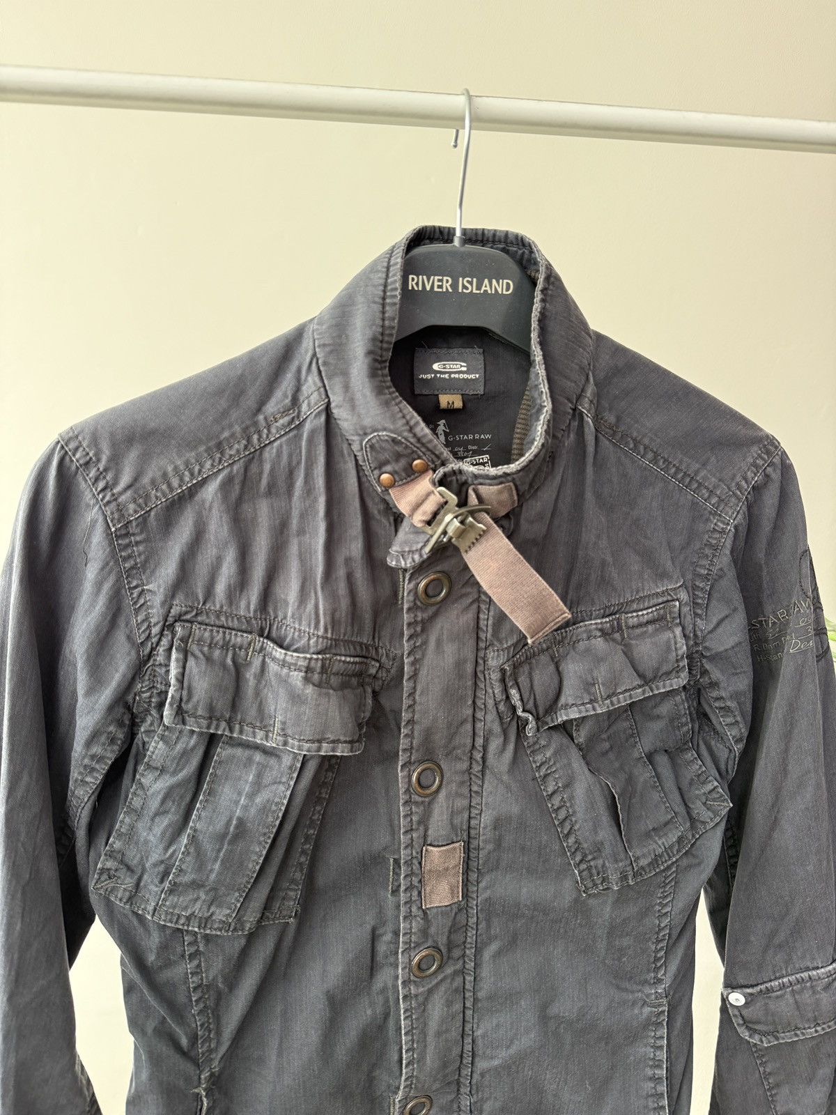 G-Star Vintage G-Star Raw Women’s Navy Faded Military Field Jacket Size M / US 6-8 / IT 42-44 - 6 Thumbnail
