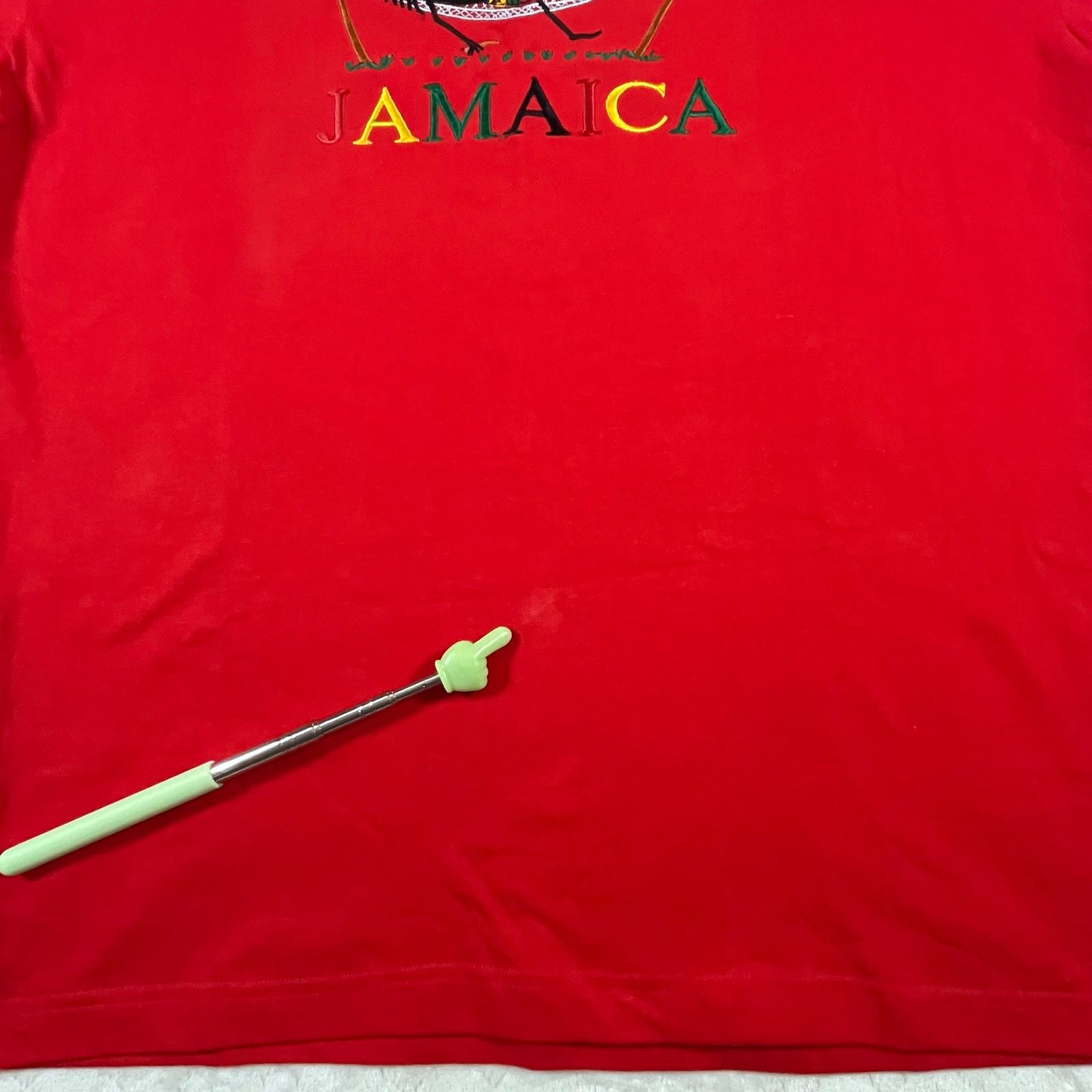 Other Jamaican Tees “No Problem Mon!” Embroidered Red T-Shirt Size US L / EU 52-54 / 3 - 6 Thumbnail