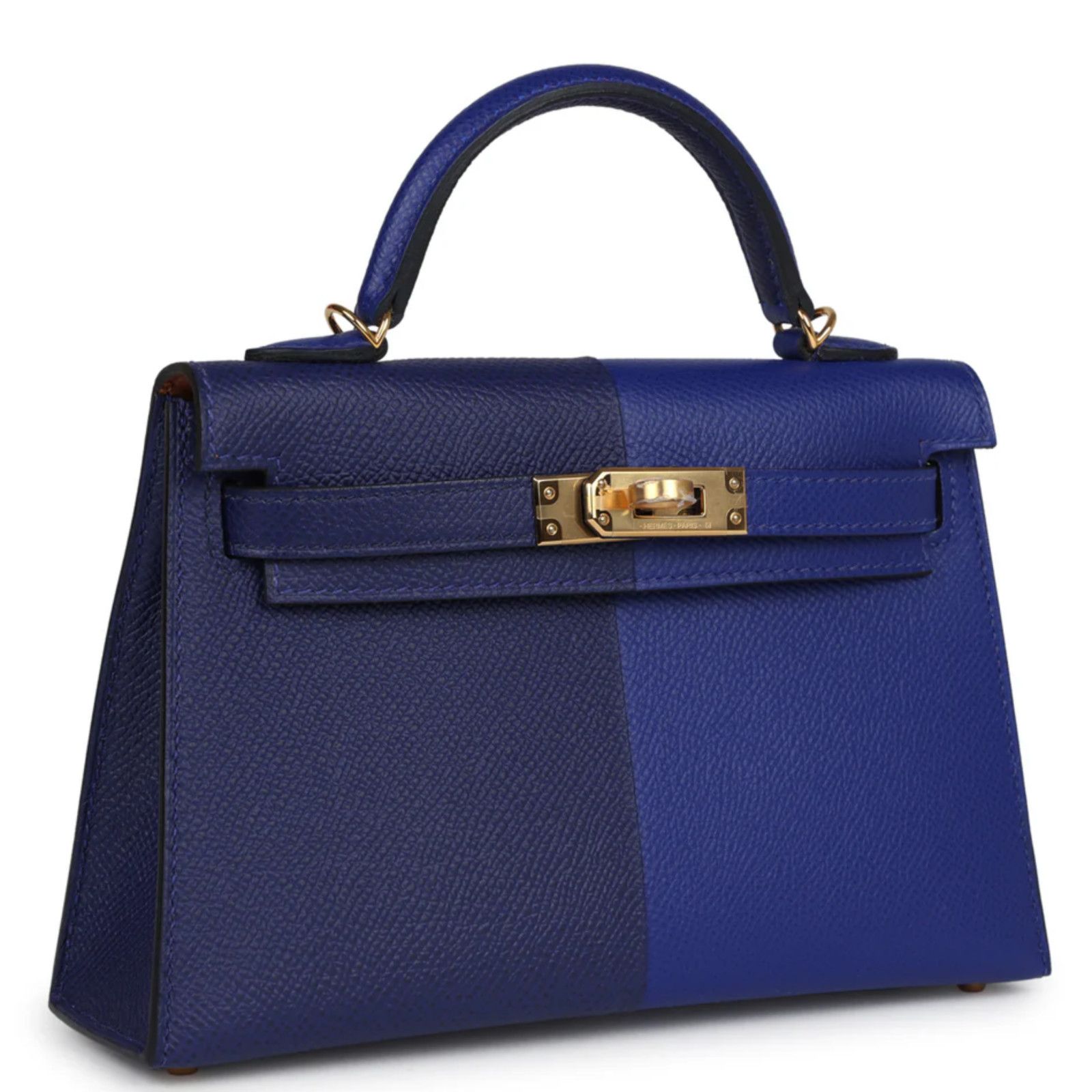 Hermes Hermes Mini Kelly 20 Encre Gold Epsom Sellier Handle Bag Size ONE SIZE - 2 Thumbnail