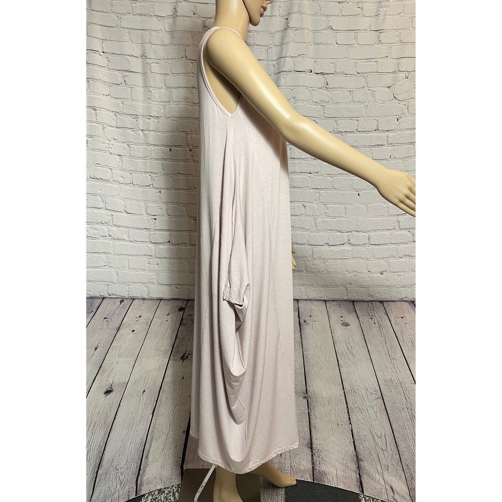 Other NWT New MADE IN ITALY Light Pink Scoop Bottom Jersey Midi D Size ONE SIZE - 3 Thumbnail