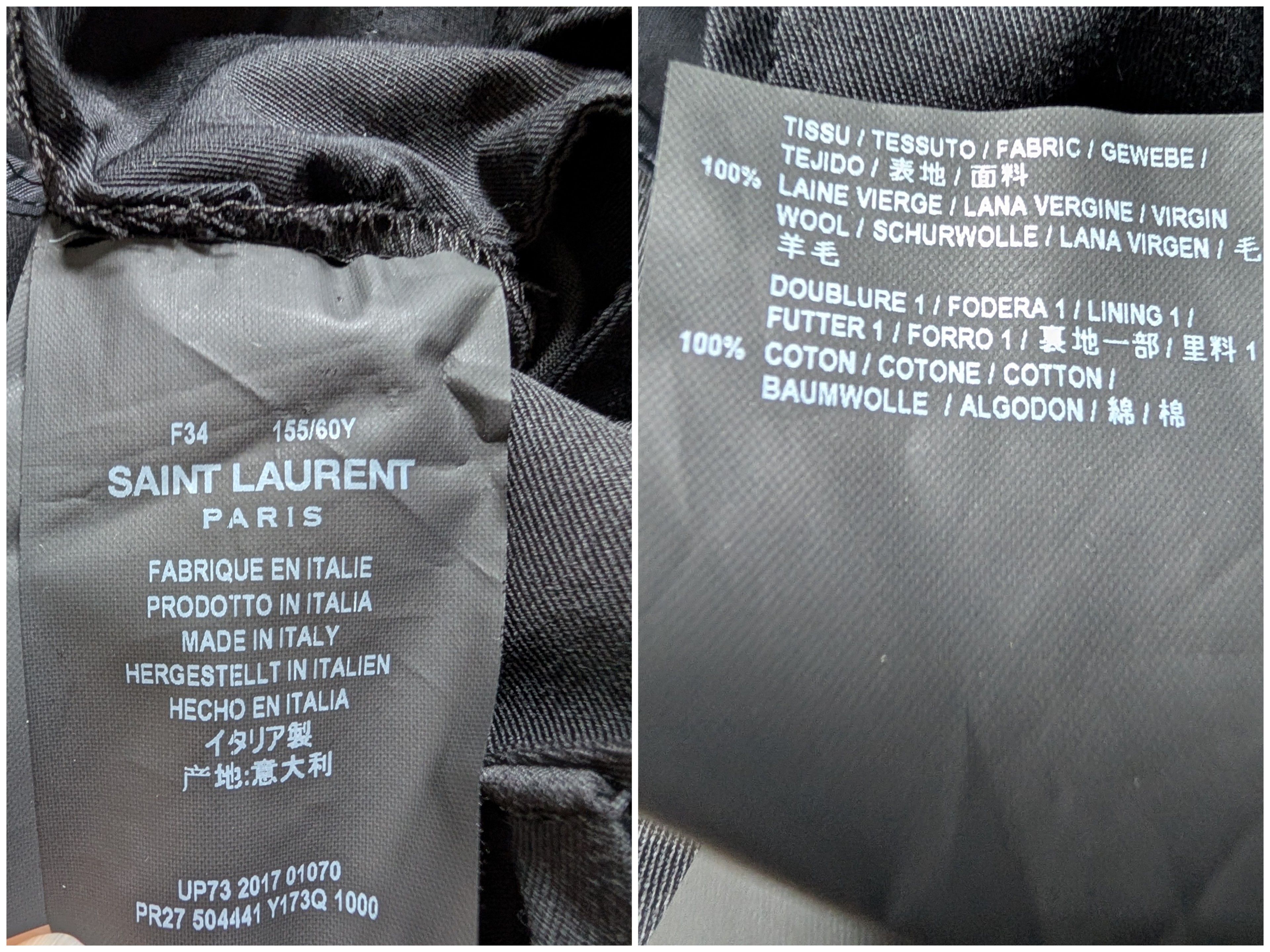 Saint Laurent Paris NWT Saint Laurent Paris Wool Tuxedo Trousers with Stripe Size 25" / US 0 / IT 36 - 4 Thumbnail