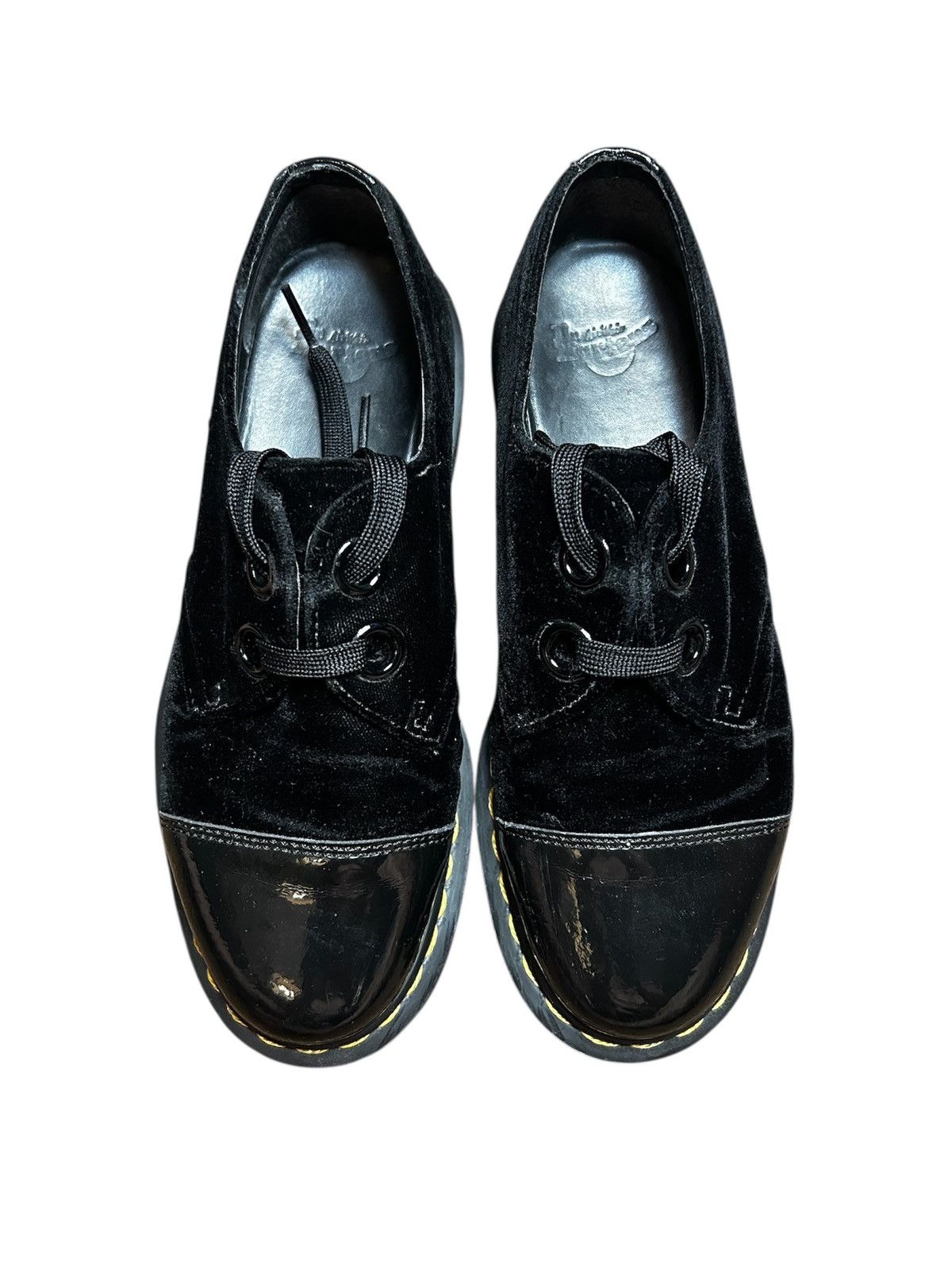 Dr. Martens Dr. Martens 🖤Black Velvet🖤 Oxford shoes Size US 7 / IT 37 - 2 Thumbnail