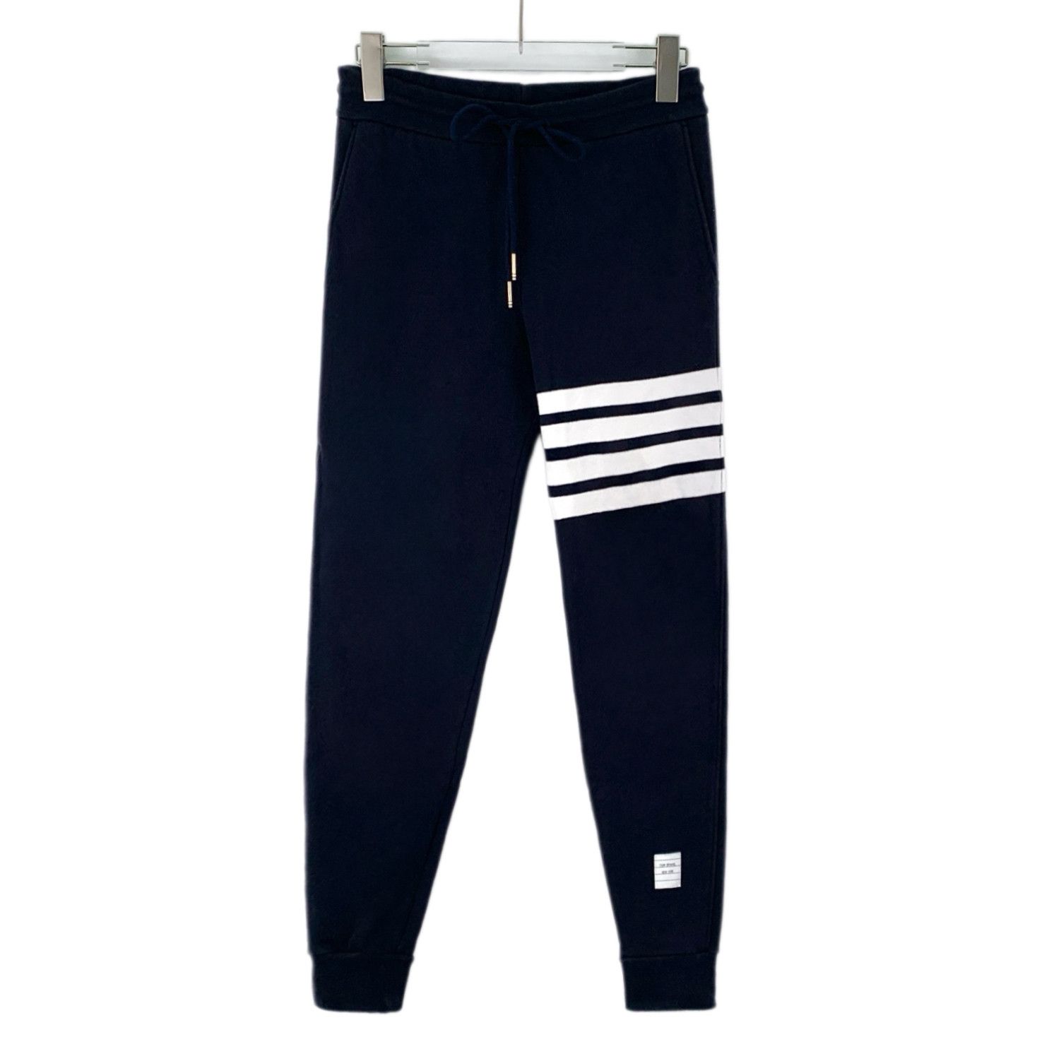 Thom Browne Thom Browne Four-Bar Sweatpants Navy (38) Size US 38 / EU 54 - 1 Thumbnail