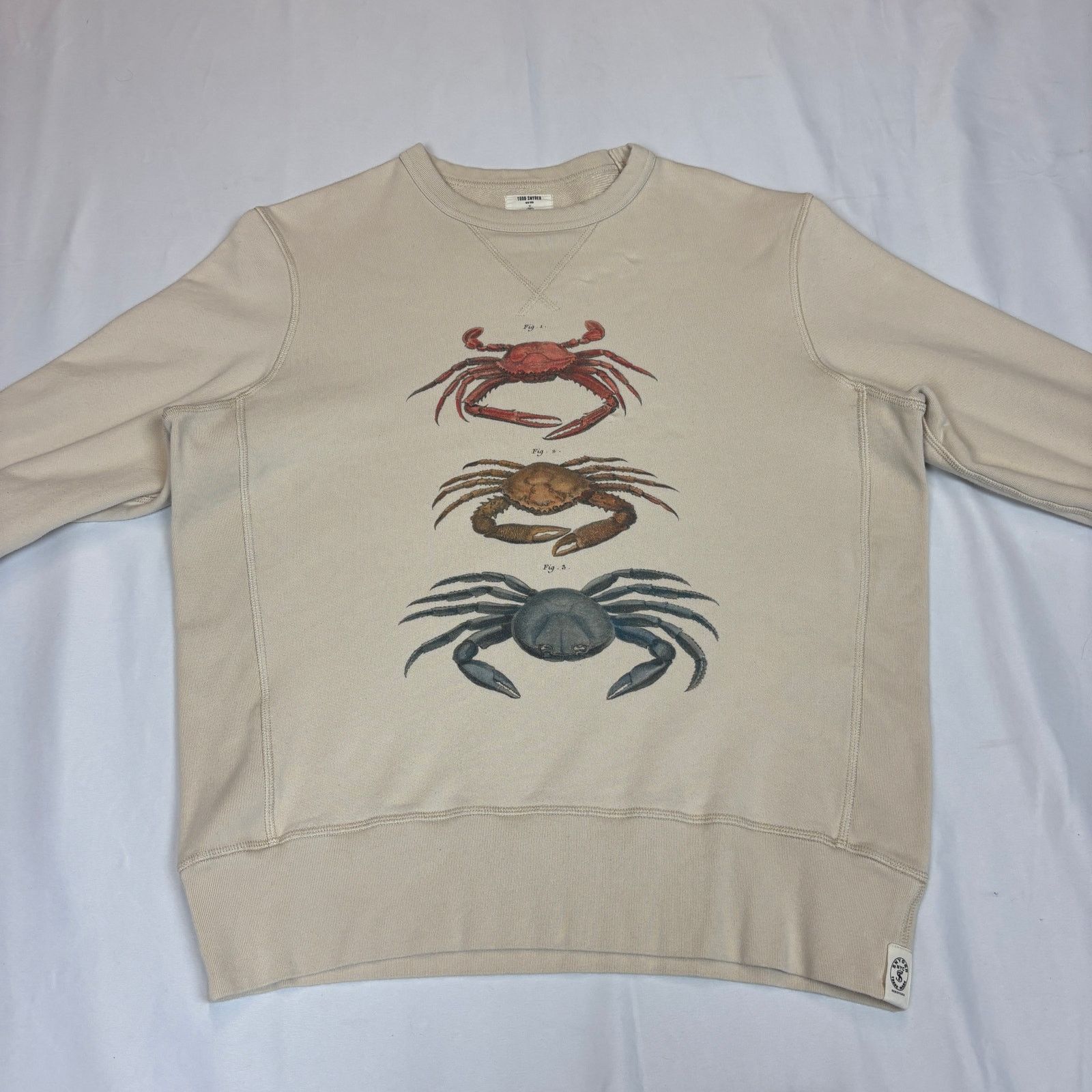 Todd Snyder Todd Snyder John Derian Crab French Terry Sweatshirt Large Size US L / EU 52-54 / 3 - 2 Thumbnail
