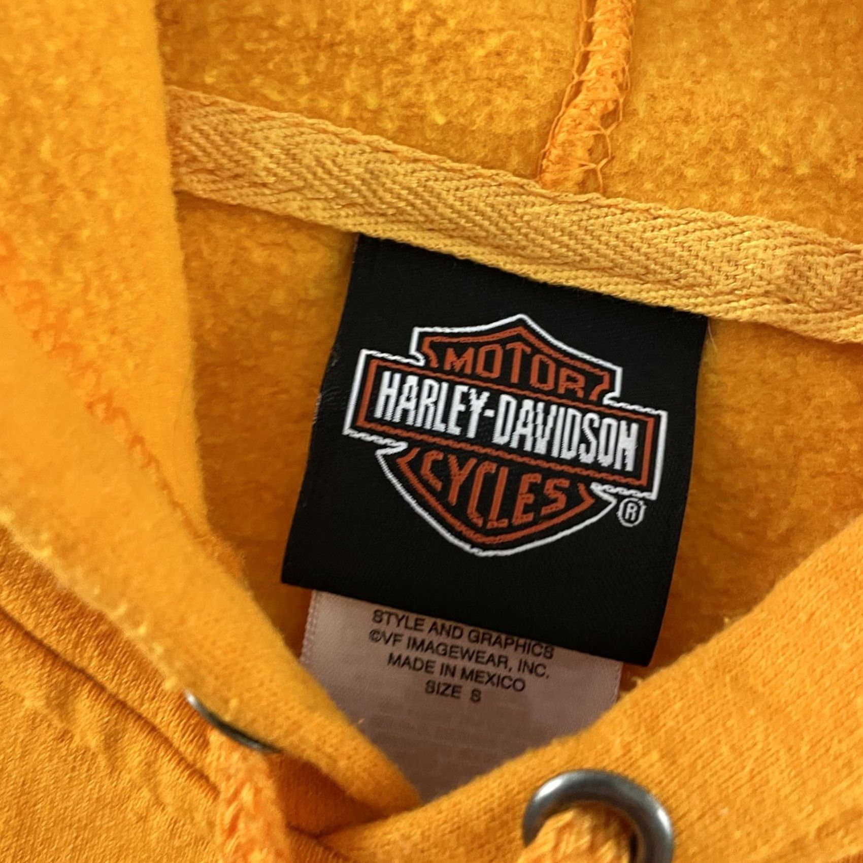 Harley Davidson Harley-Davidson Sweatshirt Pullover Hooded Yellow Women’s Small City Activewear Size S / US 4 / IT 40 - 3 Thumbnail