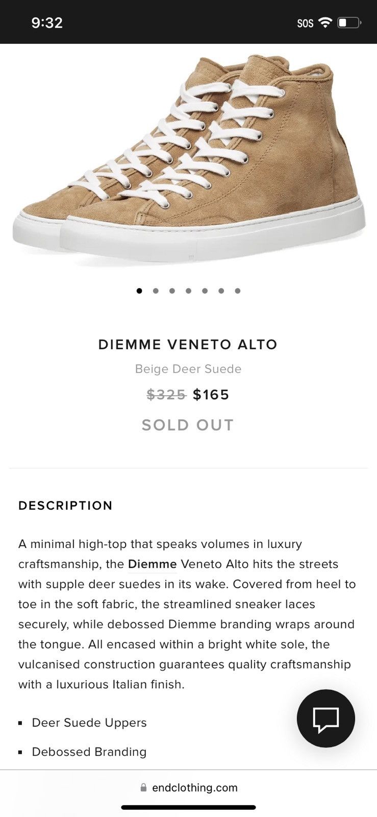 Diemme Diemme “Venetian Alto” Sneakers Size US 12 Size US 12 / EU 45 - 8 Thumbnail