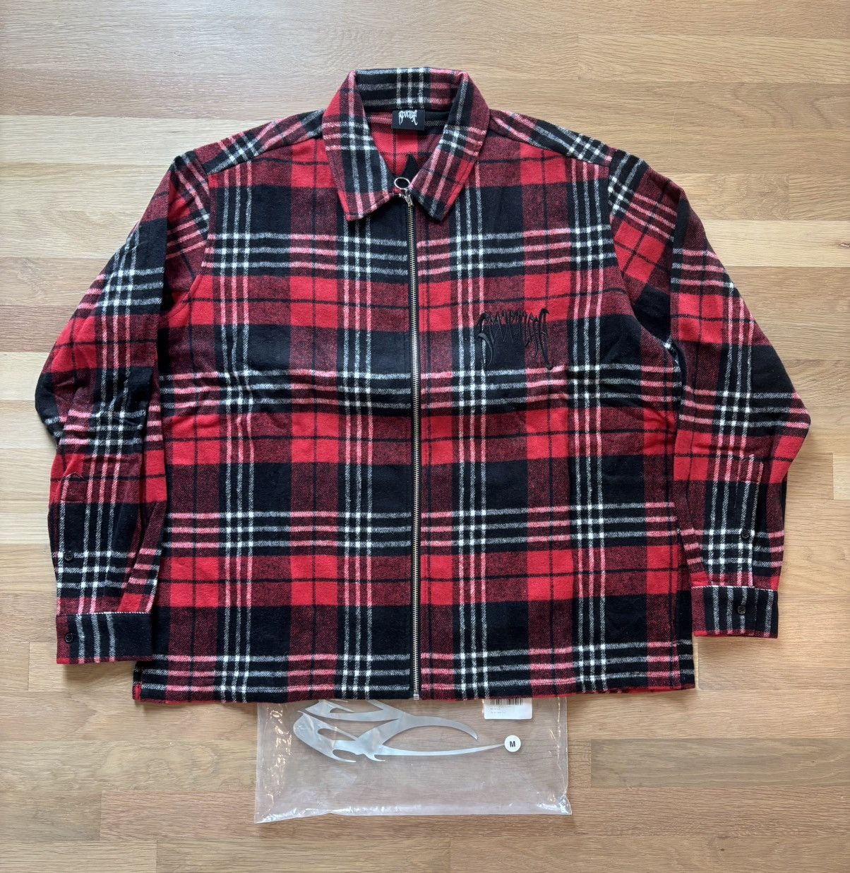 Revenge Revenge Red Flannel Zip Up Size US M / EU 48-50 / 2 - 3 Thumbnail