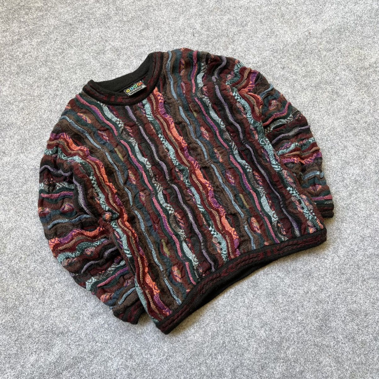 Coogi × Vintage Crazy Vintage Coogi 3D Cable Knit Sweater Size US M / EU 48-50 / 2 - 2 Thumbnail