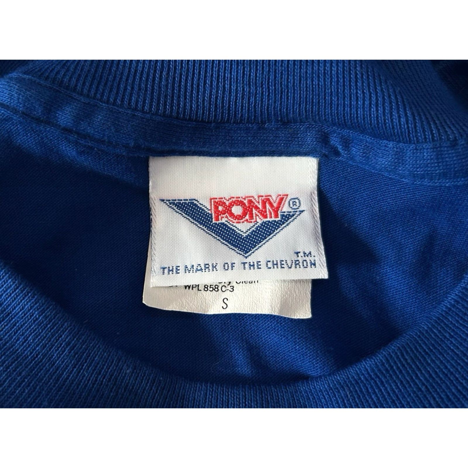 PONY VINTAGE PONY Muscle Tank Shirt Mens S Blue 90s Deadstock NWT Made in USA Crew Neck Sleeveless Cotton Blend 50/50 28" Long 16" Across Womens/Mens? Size US S / EU 44-46 / 1 - 6 Thumbnail