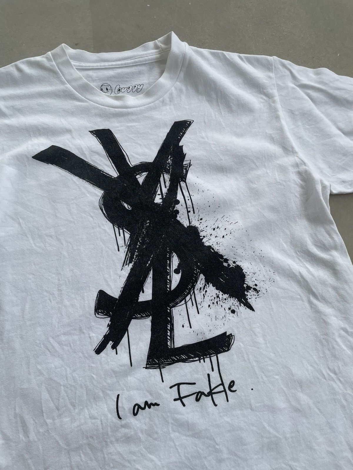 Japanese Brand BUGGY YSL I AM FAKE TEE Grailed