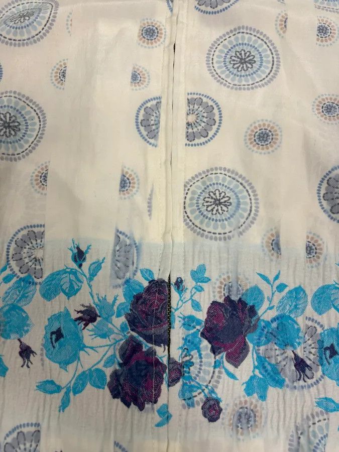 Jean Paul Gaultier 2000s Jean Paul Gaultier White & Blue Abstract Jacket Size S / US 4 / IT 40 - 9 Thumbnail
