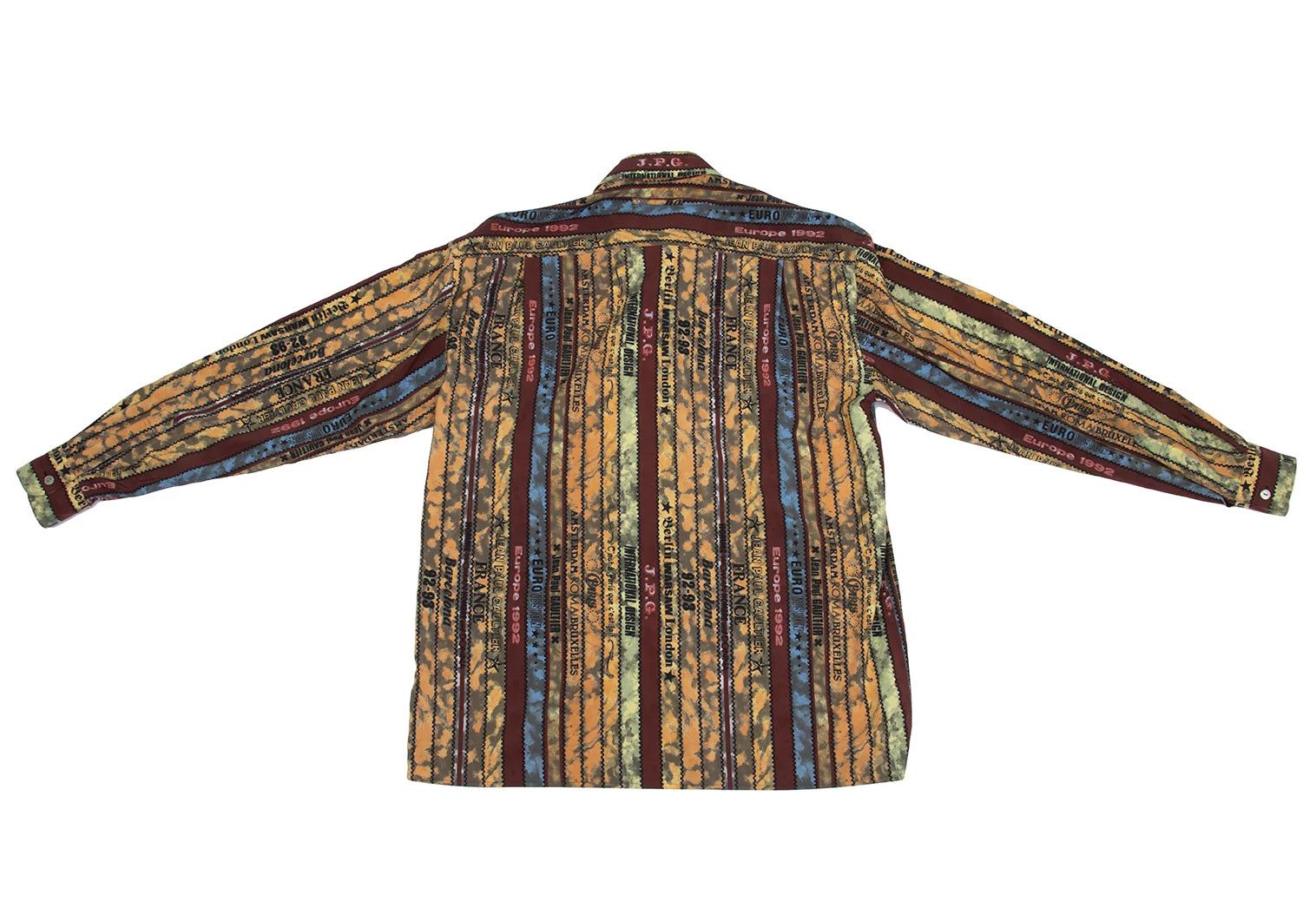Jean Paul Gaultier Striped Logo Pattern Regular Collar Shirt Multi 48 Size US M / EU 48-50 / 2 - 11 Thumbnail