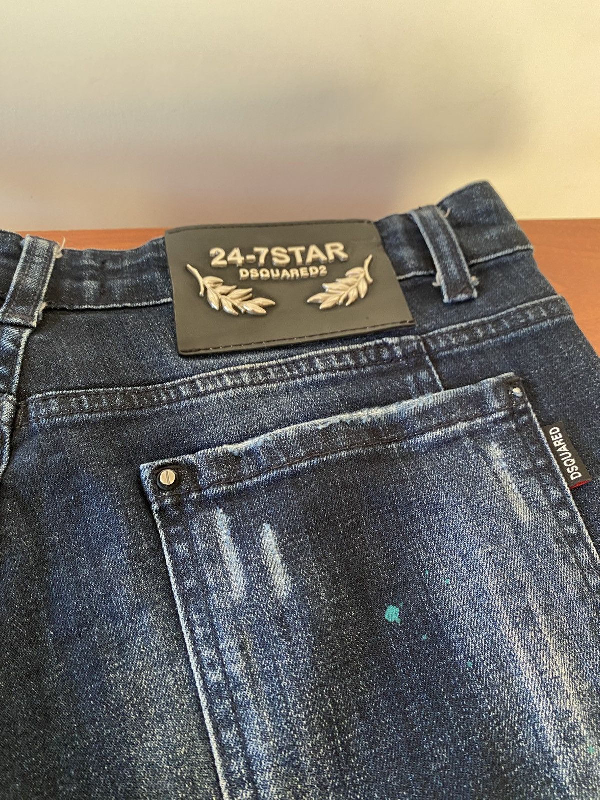 Dsquared2 Spray Paint DS2 Dark Blue Jeans Size US 29 - 10 Thumbnail