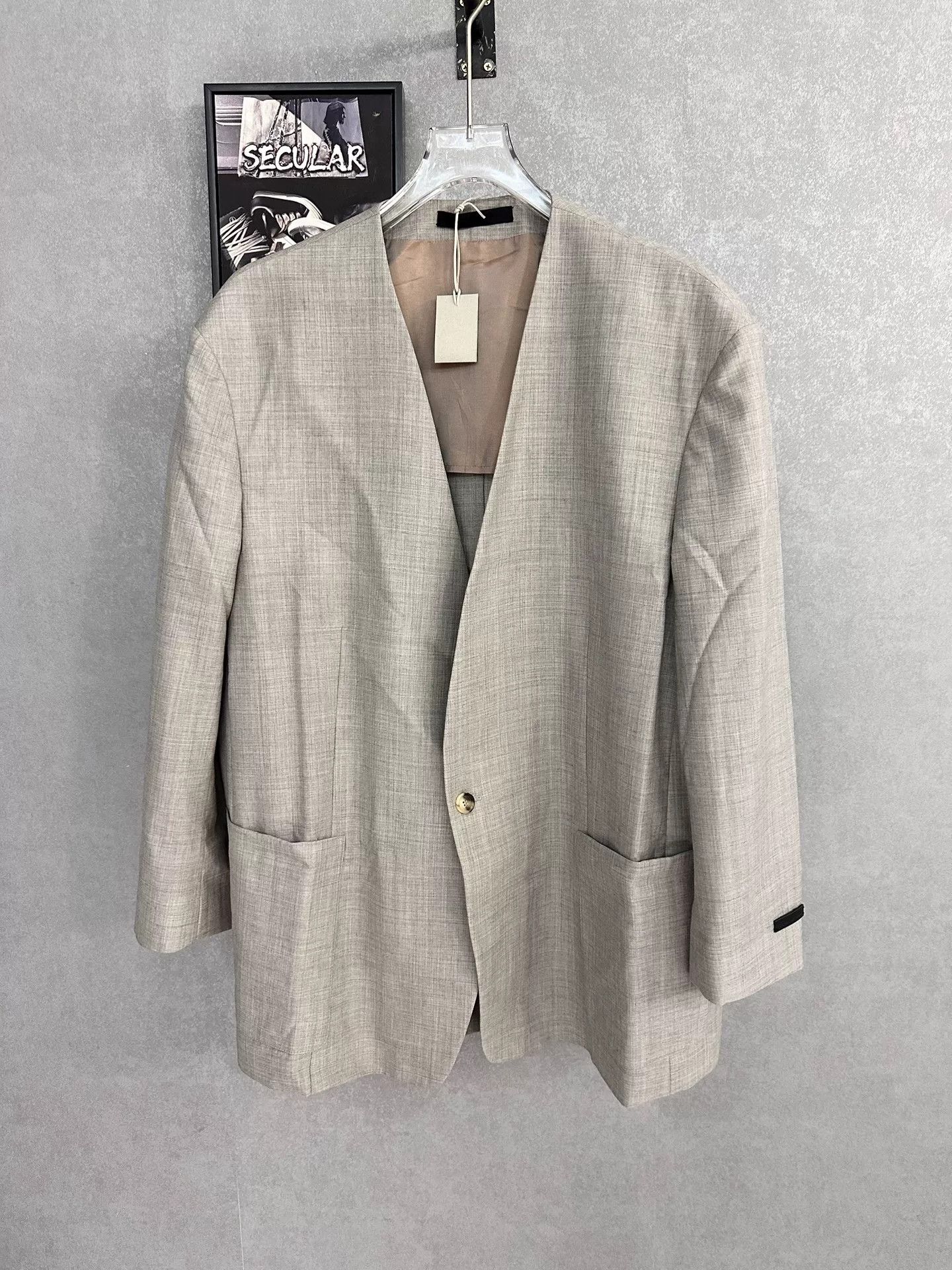 Fear of God gray wool blazer with silk lining Size US L / EU 52-54 / 3 - 1 Thumbnail