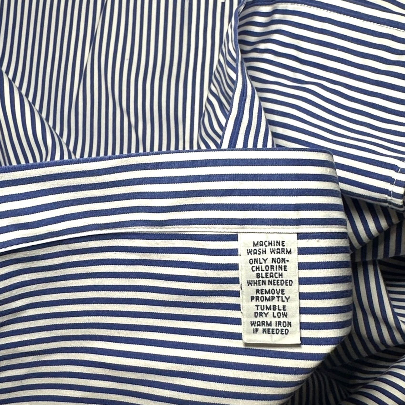 Ralph Lauren Ralph Lauren Button Down Shirt Classic Fit Striped Long Sleeve Blue XLT Men Size US XL / EU 56 / 4 - 7 Thumbnail