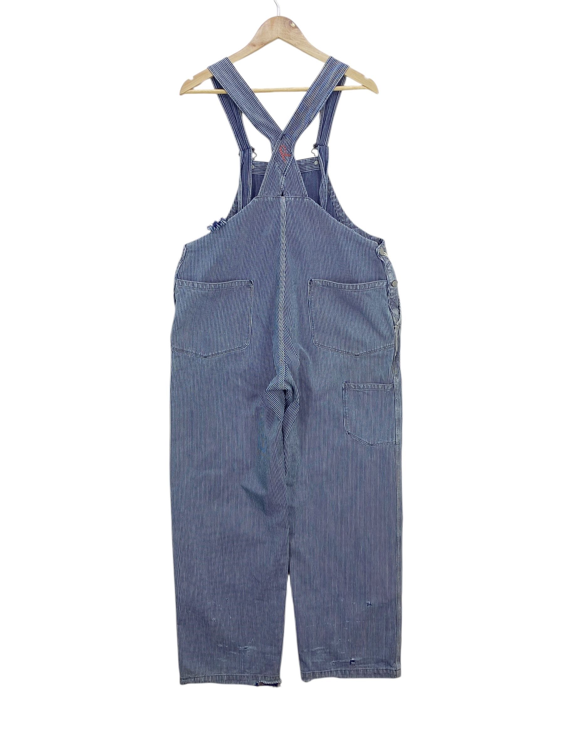 45rpm 45RPM Carpenter Bib Overalls Hickory Stripes Size US 38 / EU 54 - 1 Thumbnail