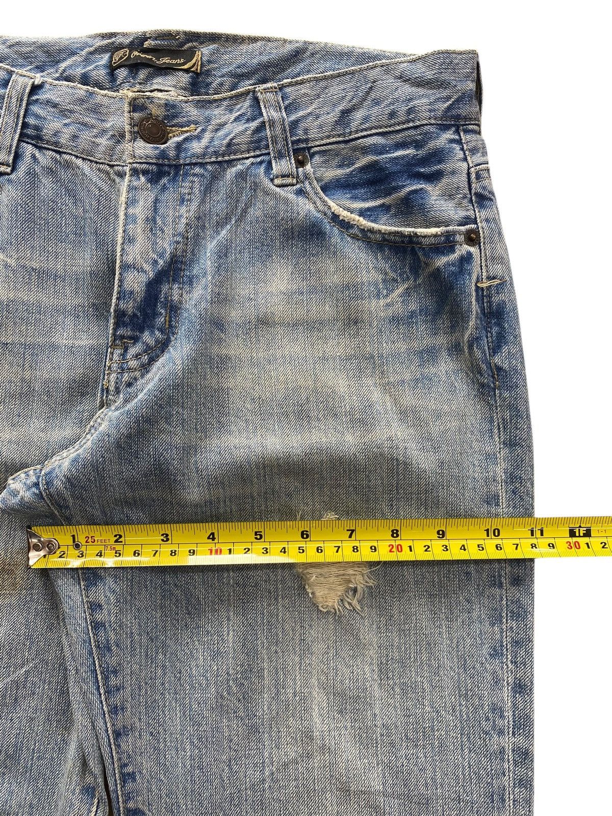 Japanese Brand Japanese Brand Light Wash Ripped Style Straight Leg Jeans Size US 30 / EU 46 - 7 Thumbnail