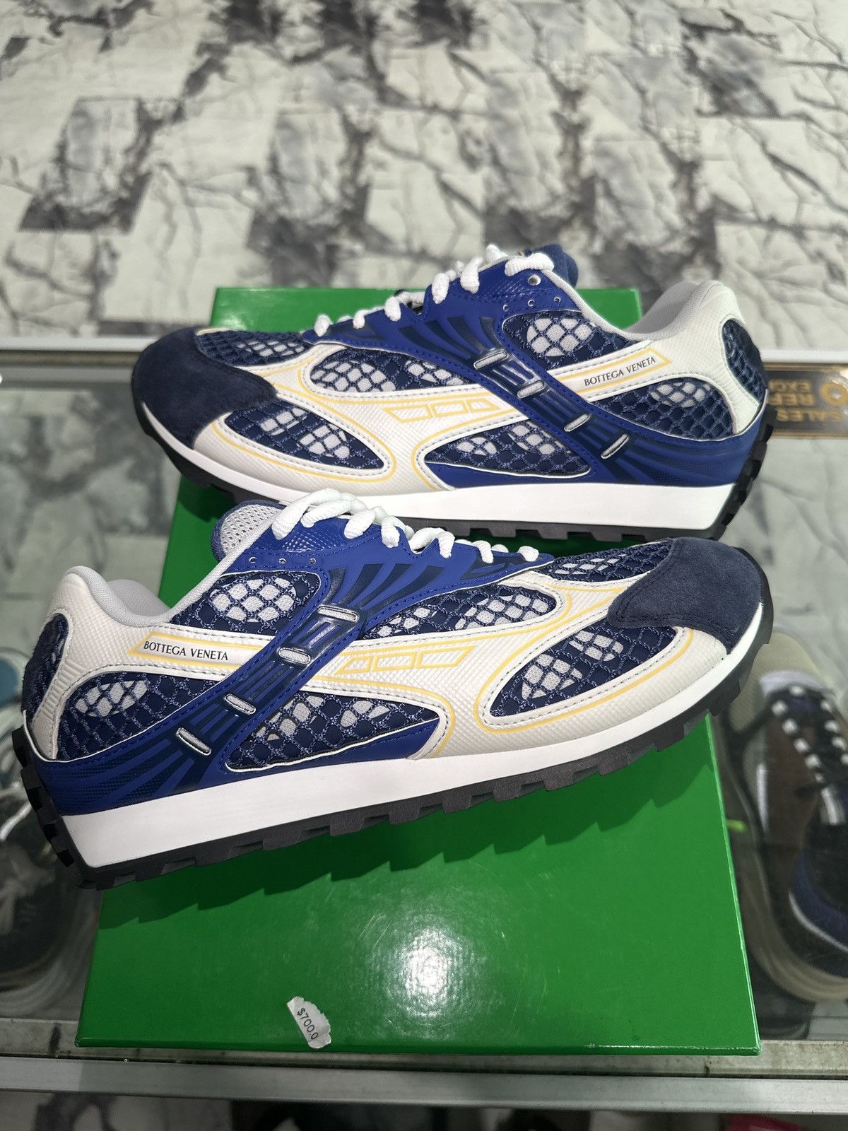 Bottega Veneta Bottega Veneta Blue Orbit Sneakers Size US 8 / EU 41 - 1 Thumbnail