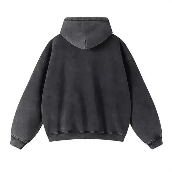 VIBE Streetwear Loose Washed Zipper Hoodie Sweater Size US M / EU 48-50 / 2 - 2 Thumbnail