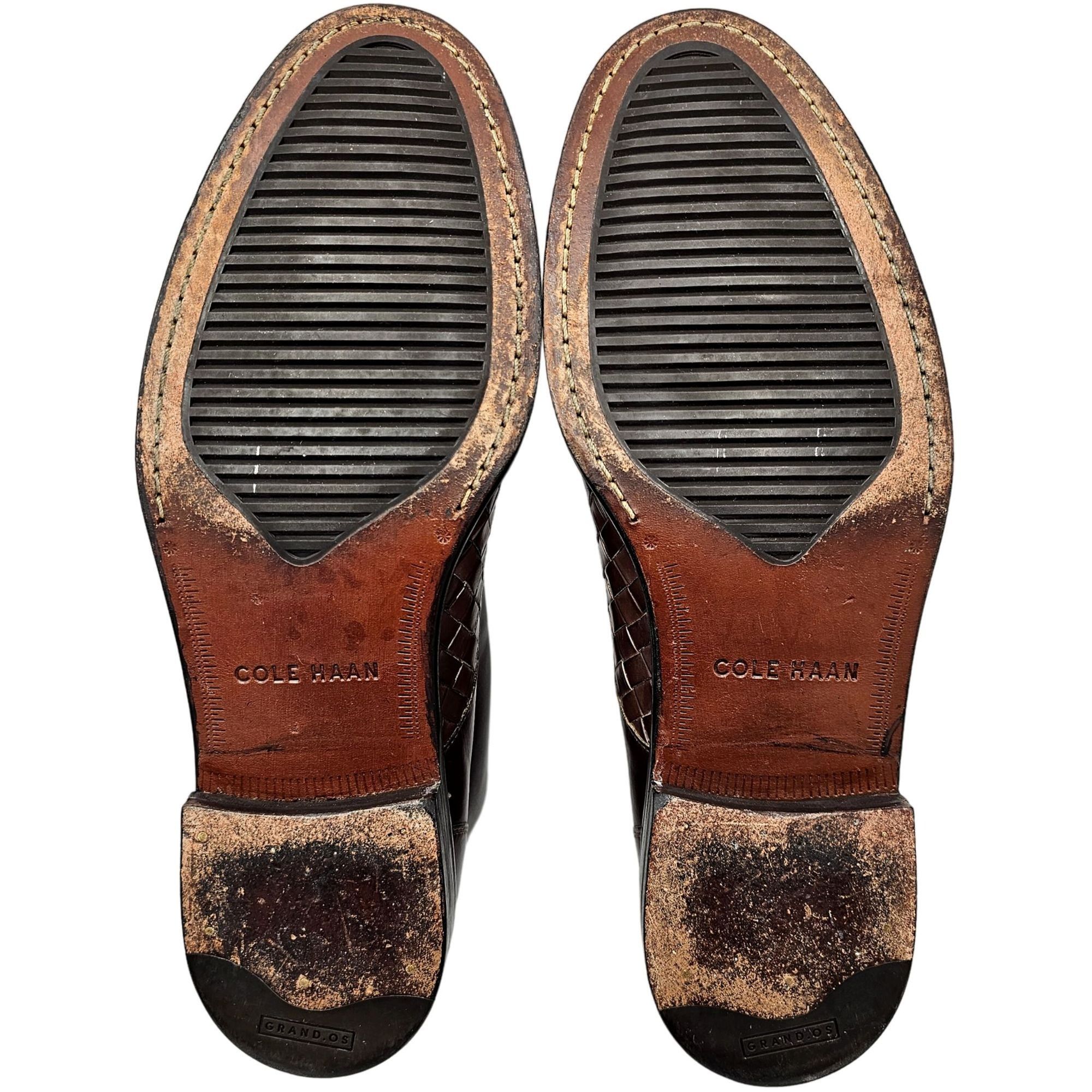 Cole Haan Cole Haan Cambridge Brown Woven Leather Chukka Boots Men 8.5 Size US 8.5 / EU 41-42 - 3 Thumbnail