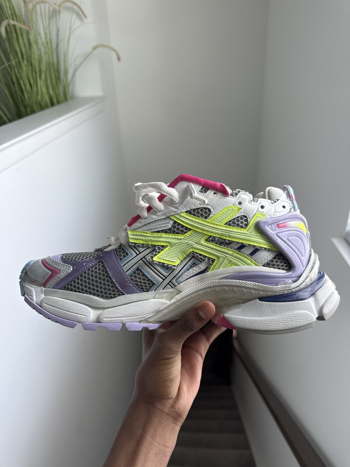 Balenciaga Balenciaga Mens Runner Sneaker 'Multi-Color' Size US 9 / EU 42 - 1 Thumbnail