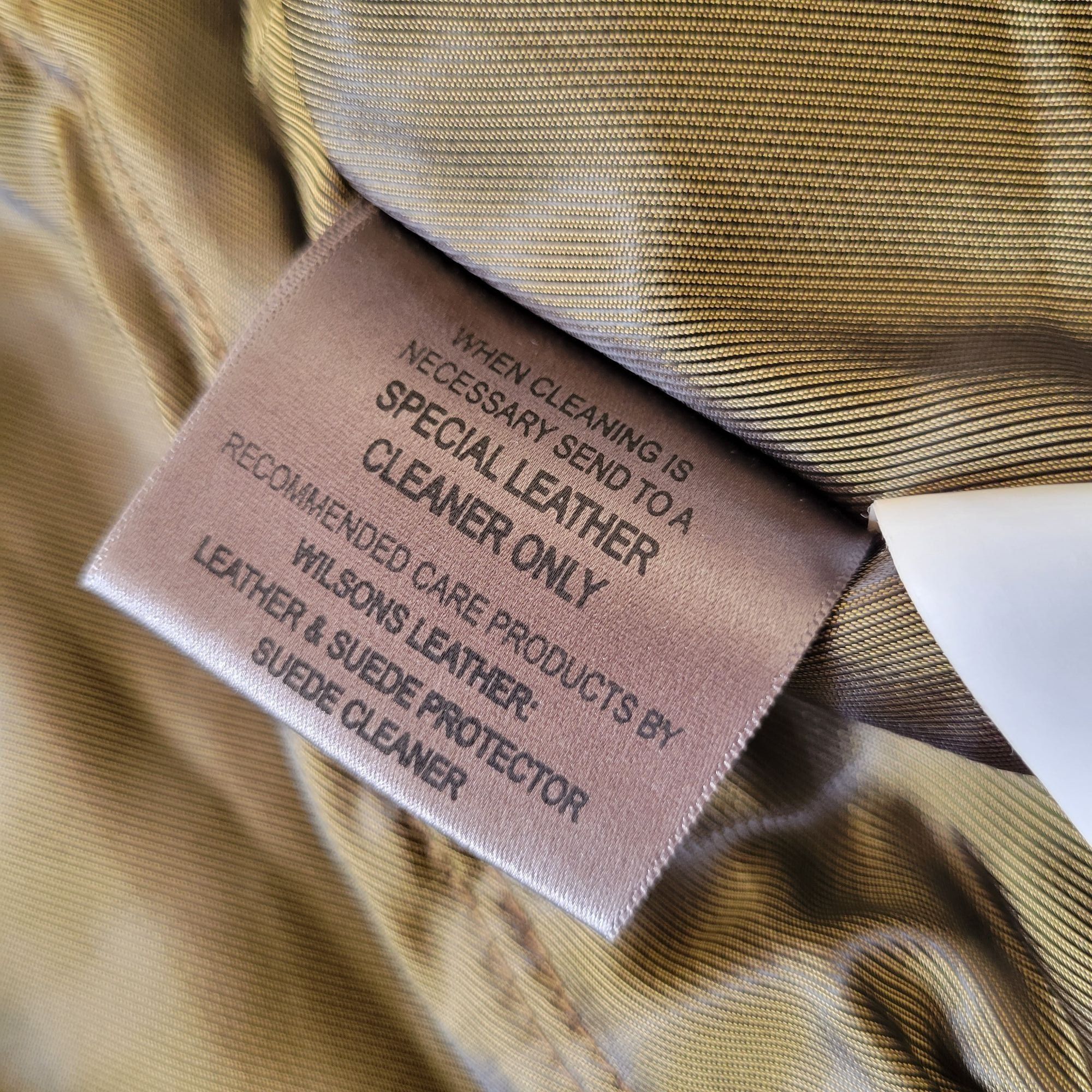Wilsons Leather Brown Bomber Jacket L Aviator Gorpcore Class
