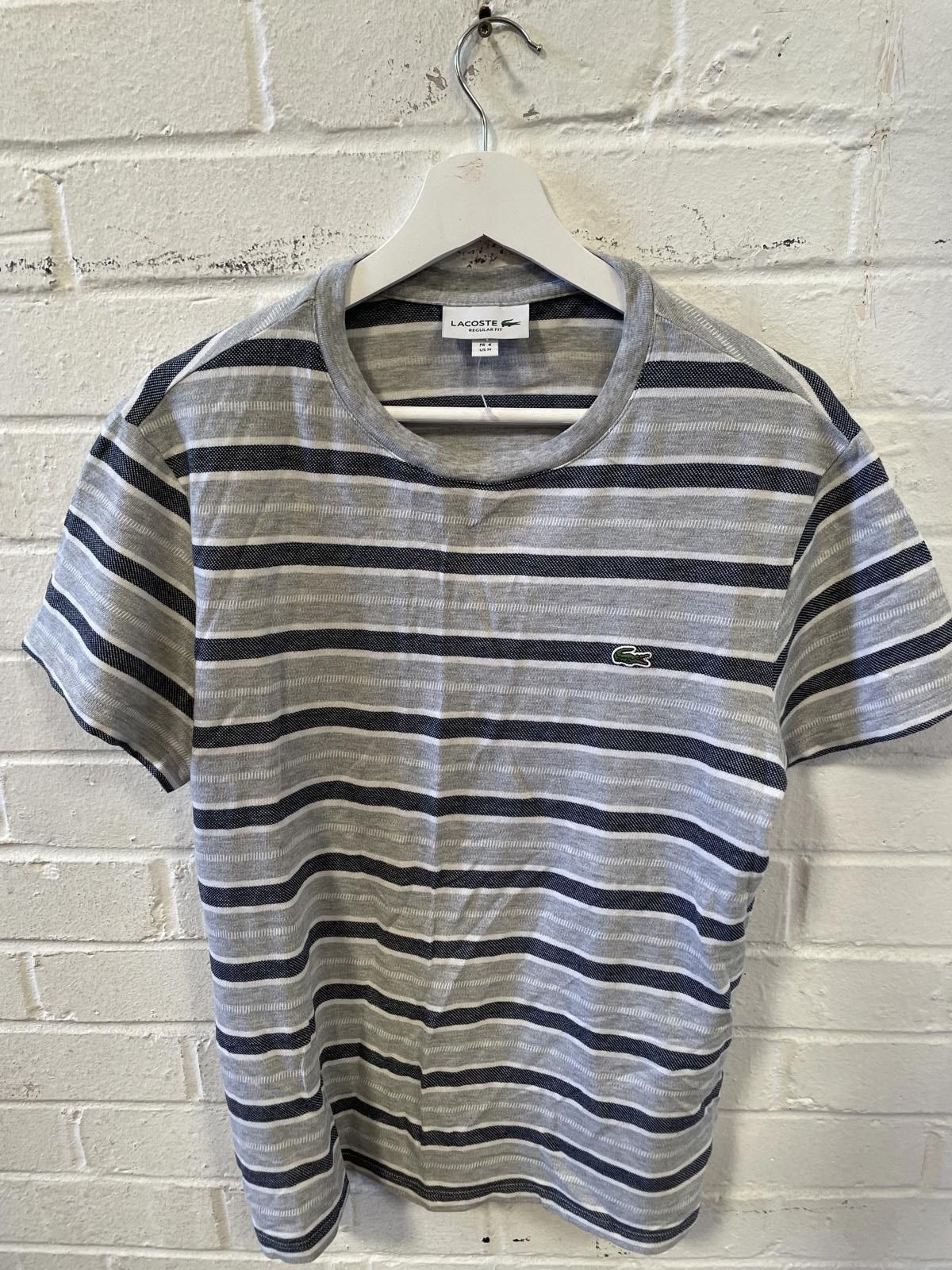 Lacoste Lacoste Men's Striped Crew Neck T-Shirt Size US M / EU 48-50 / 2 - 1 Thumbnail