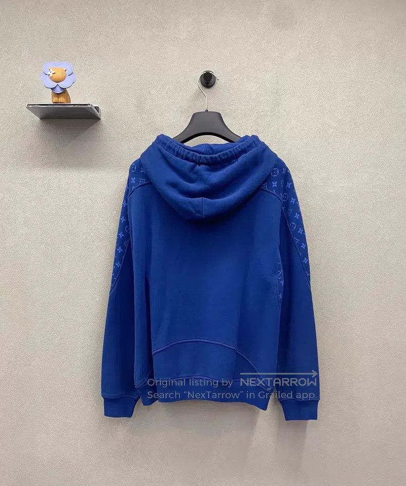 Louis Vuitton Louis Vuitton Presbyopic patchwork blue hoodie Size US M / EU 48-50 / 2 - 2 Thumbnail