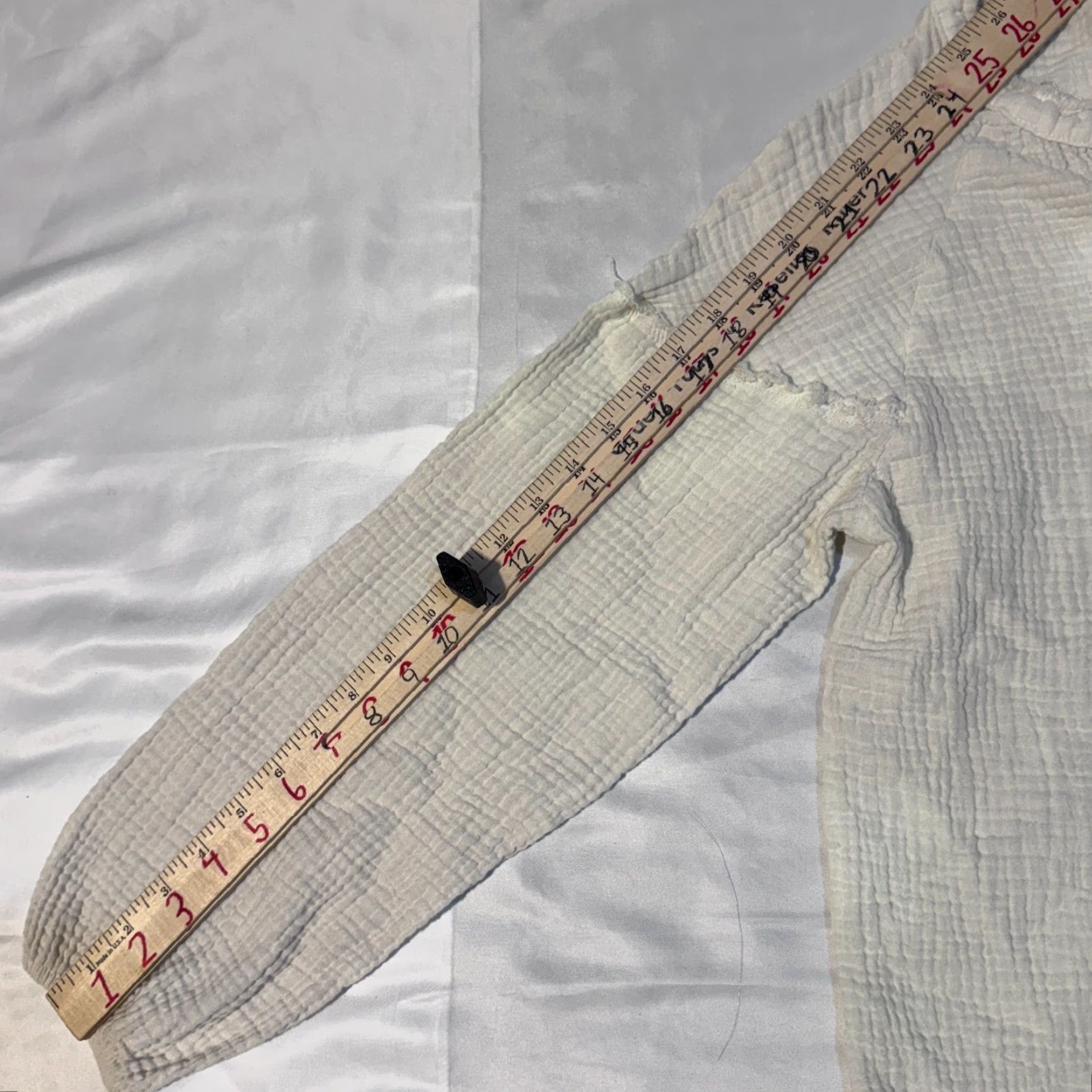 Vintage Wonderly Ivory Waffle Knit Button-Up Shirt Long Sleeve L Casual Women's Regular Size L Size L / US 10 / IT 46 - 6 Thumbnail