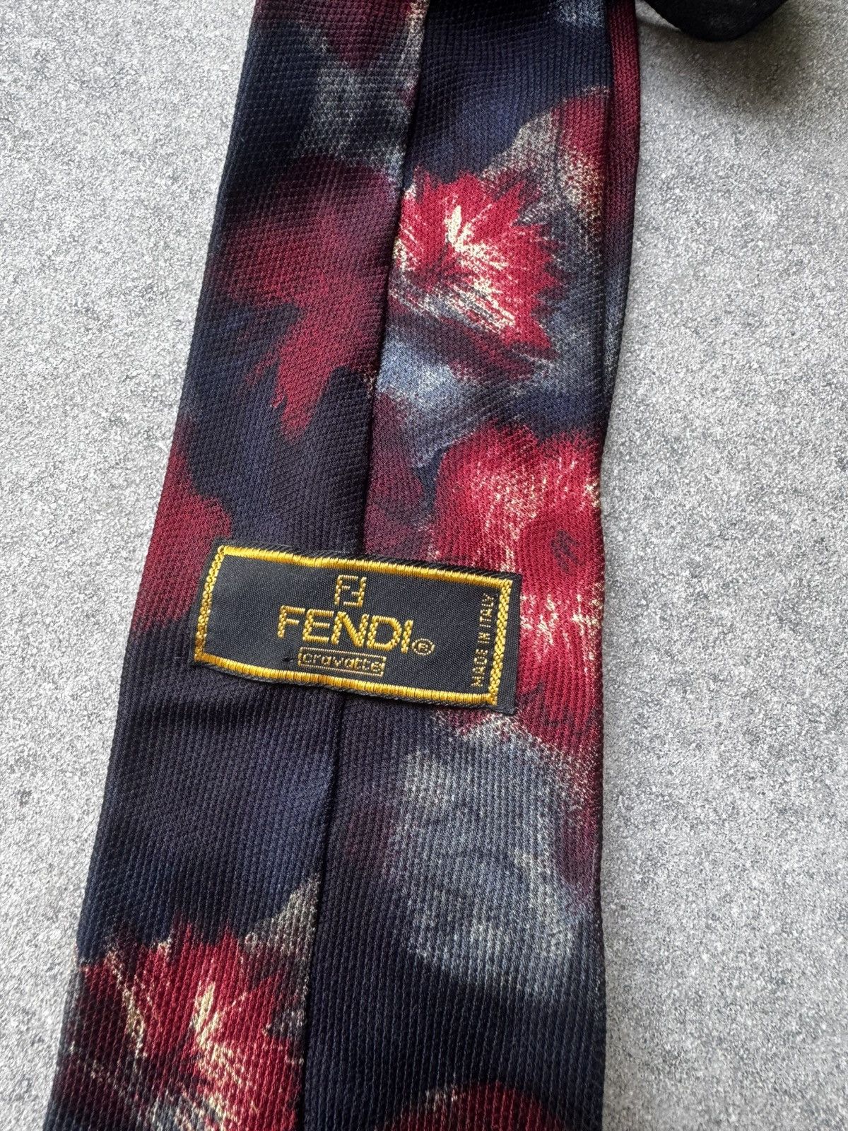 Fendi Fendi Cravatte Hand Made 100% Silk Neck Tie Made In Italy Size ONE SIZE - 3 Thumbnail