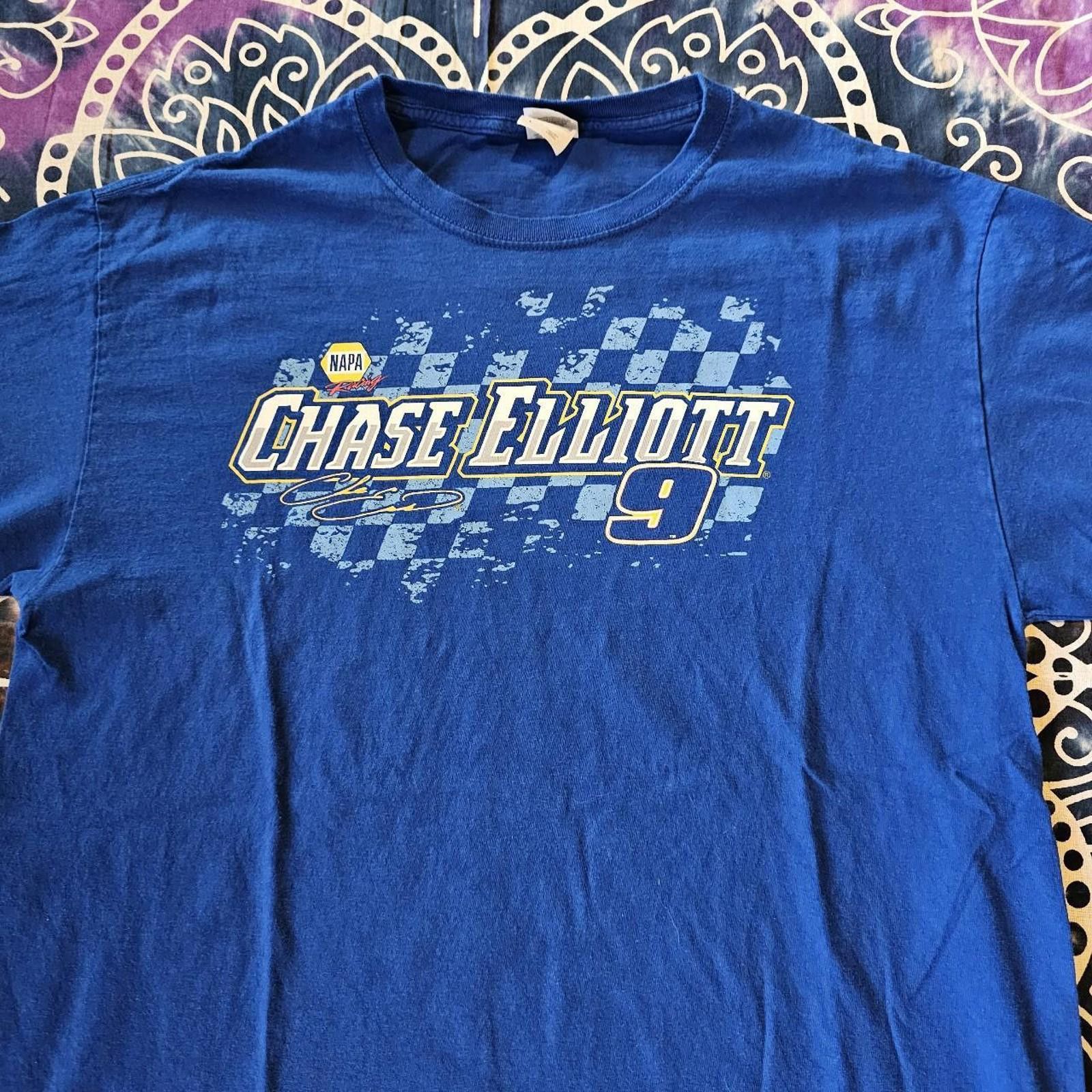 Fruit Of The Loom Chase Elliott #9 Racing Blue T-shirt Size US L / EU 52-54 / 3 - 2 Thumbnail